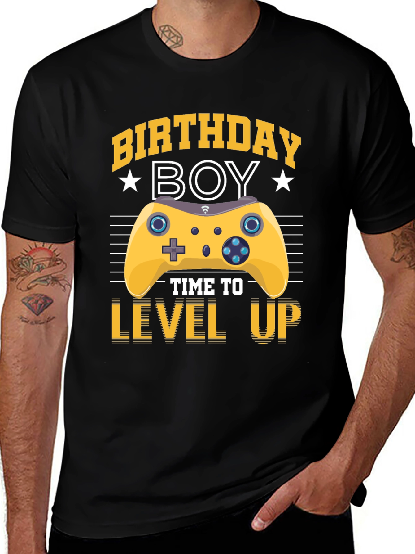 Birthday Boy Level Up Gaming T-Shirt