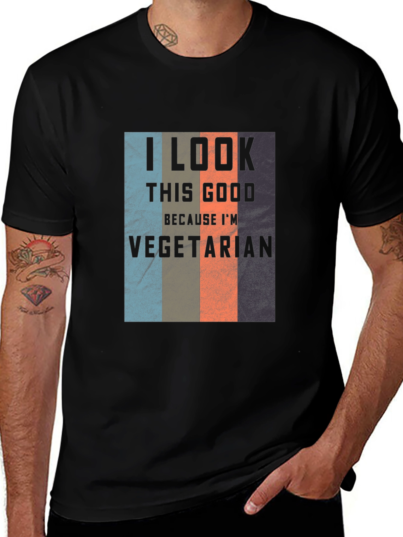 Variant 21 of Vegetarian Pride T-Shirt - I Look This Good!