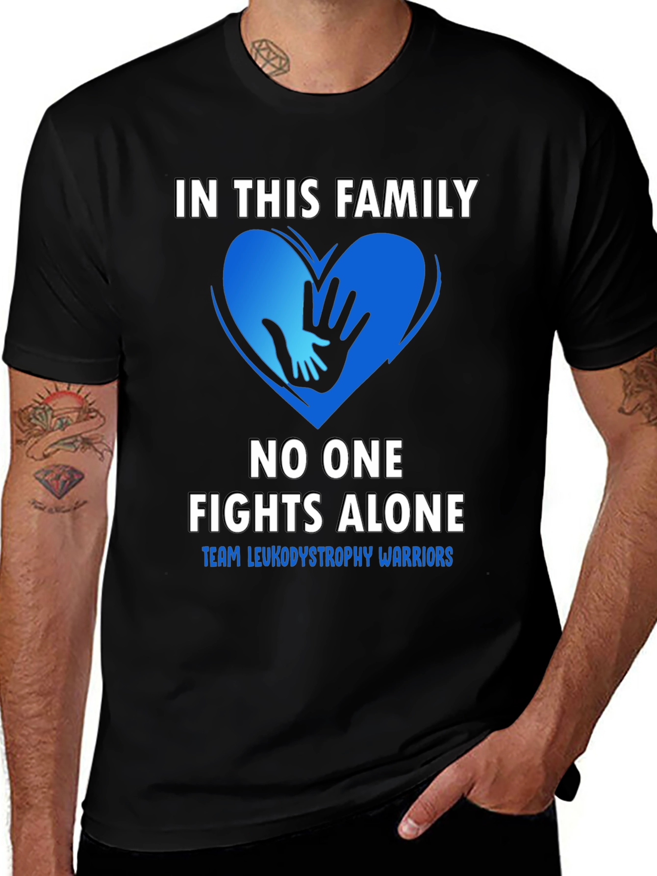 Leukodystrophy Warrior Family Support T-Shirt