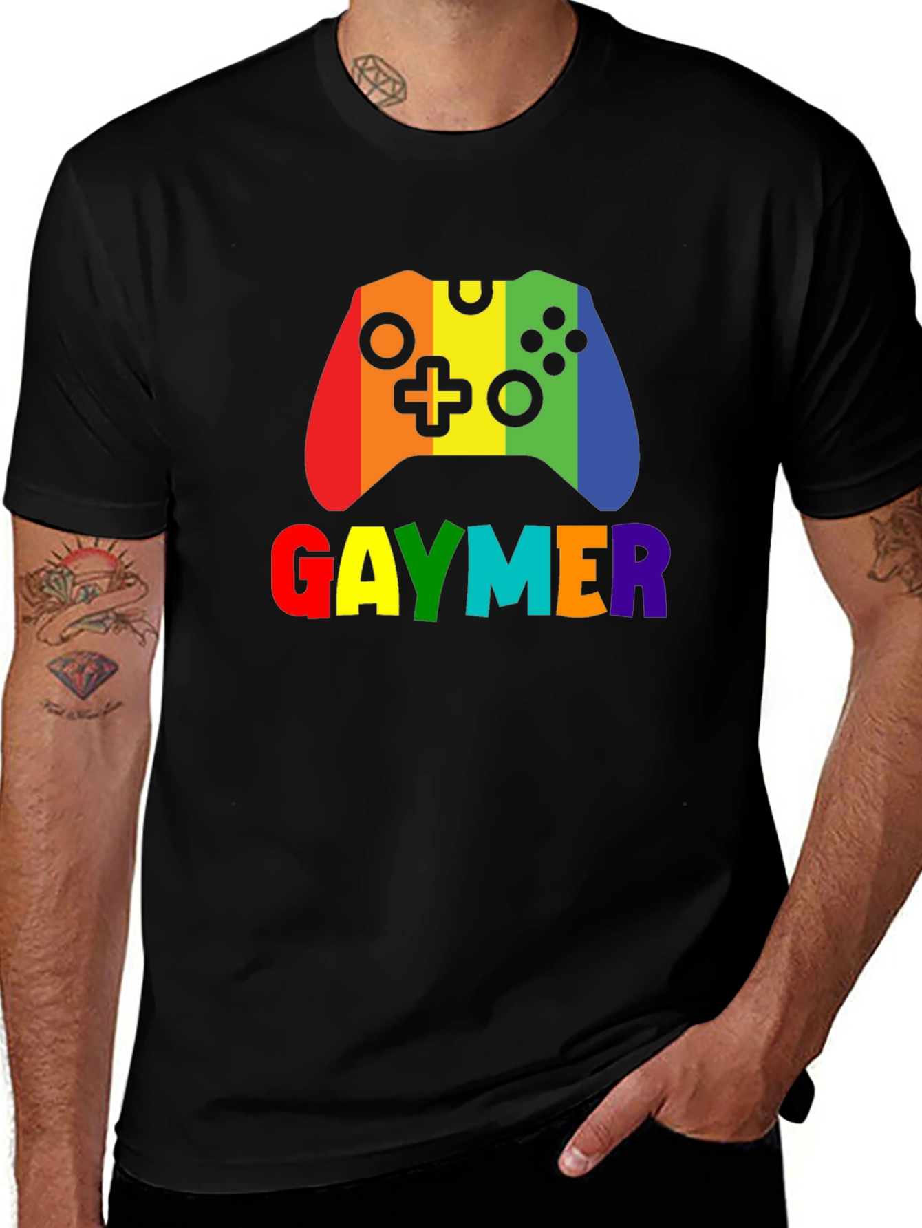 Gaymer Rainbow Graphic T-Shirt