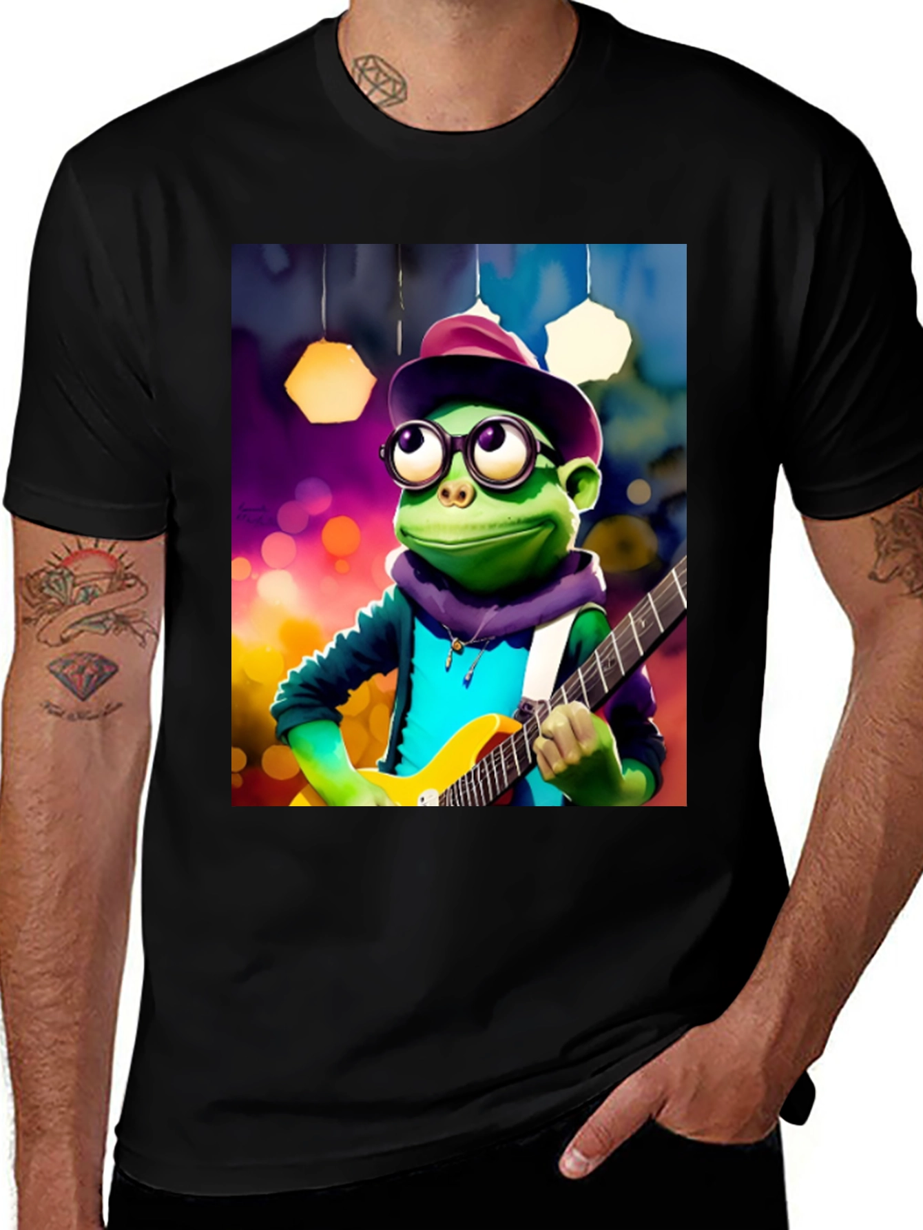 Variant 15 of Frog Musician T-Shirt