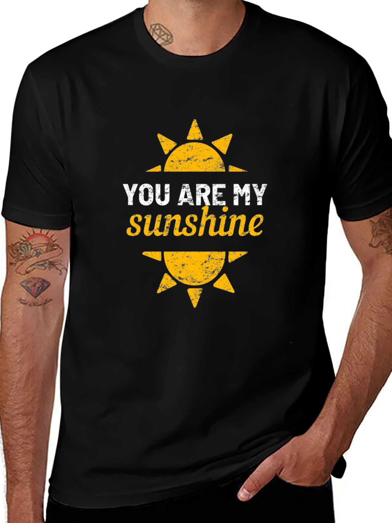 Variant 26 of You Are My Sunshine Black Graphic Tee