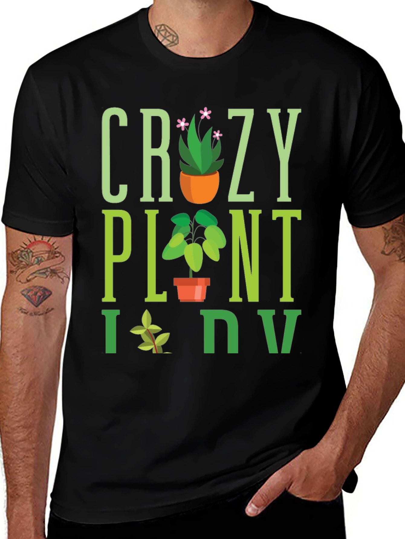 Variant 5 of Crazy Plant Lady T-Shirt - Garden Lover Tee