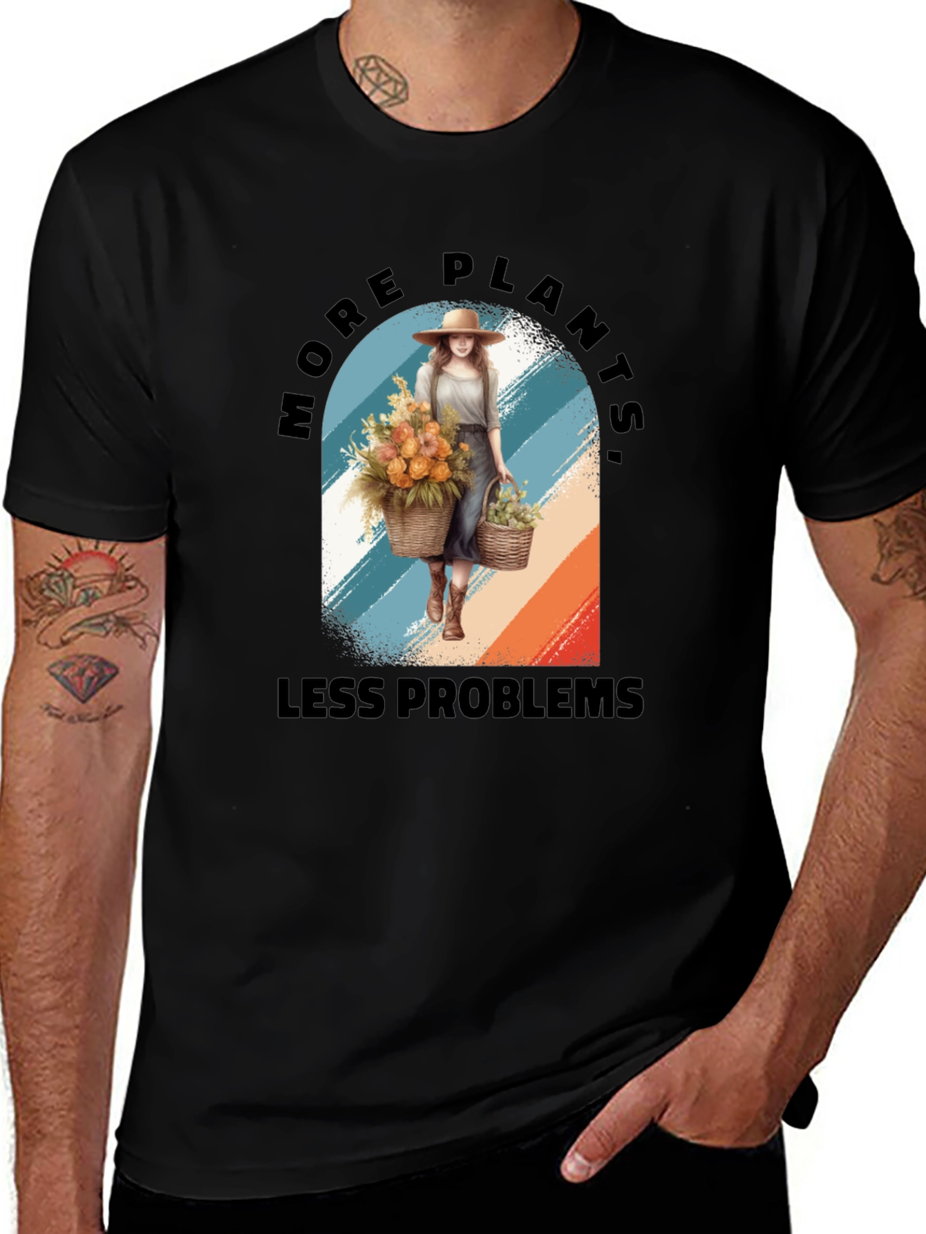 Variant 30 of More Plants Less Problems Graphic T-Shirt