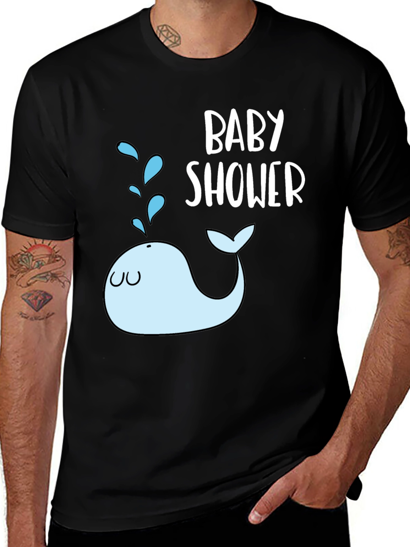 Variant 18 of Baby Shower Whale T-Shirt
