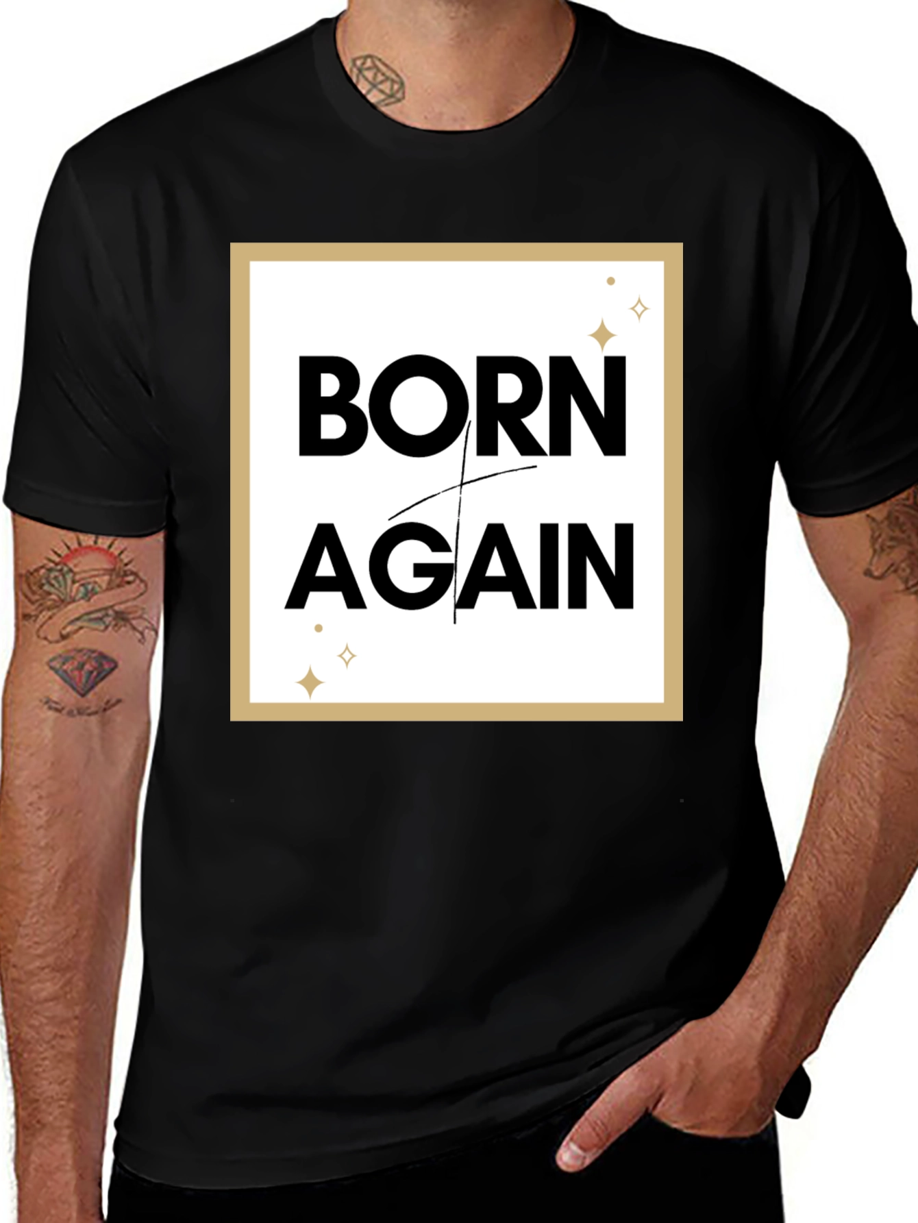 Born Again Graphic Tee - Black T-Shirt