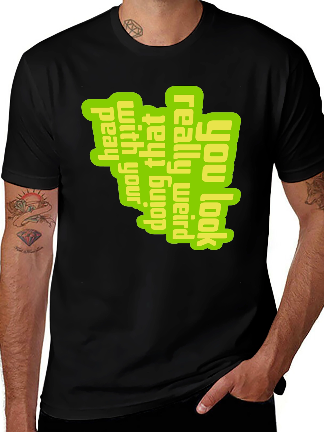 Variant 24 of Weird Head T-Shirt - Unique Graphic Tee