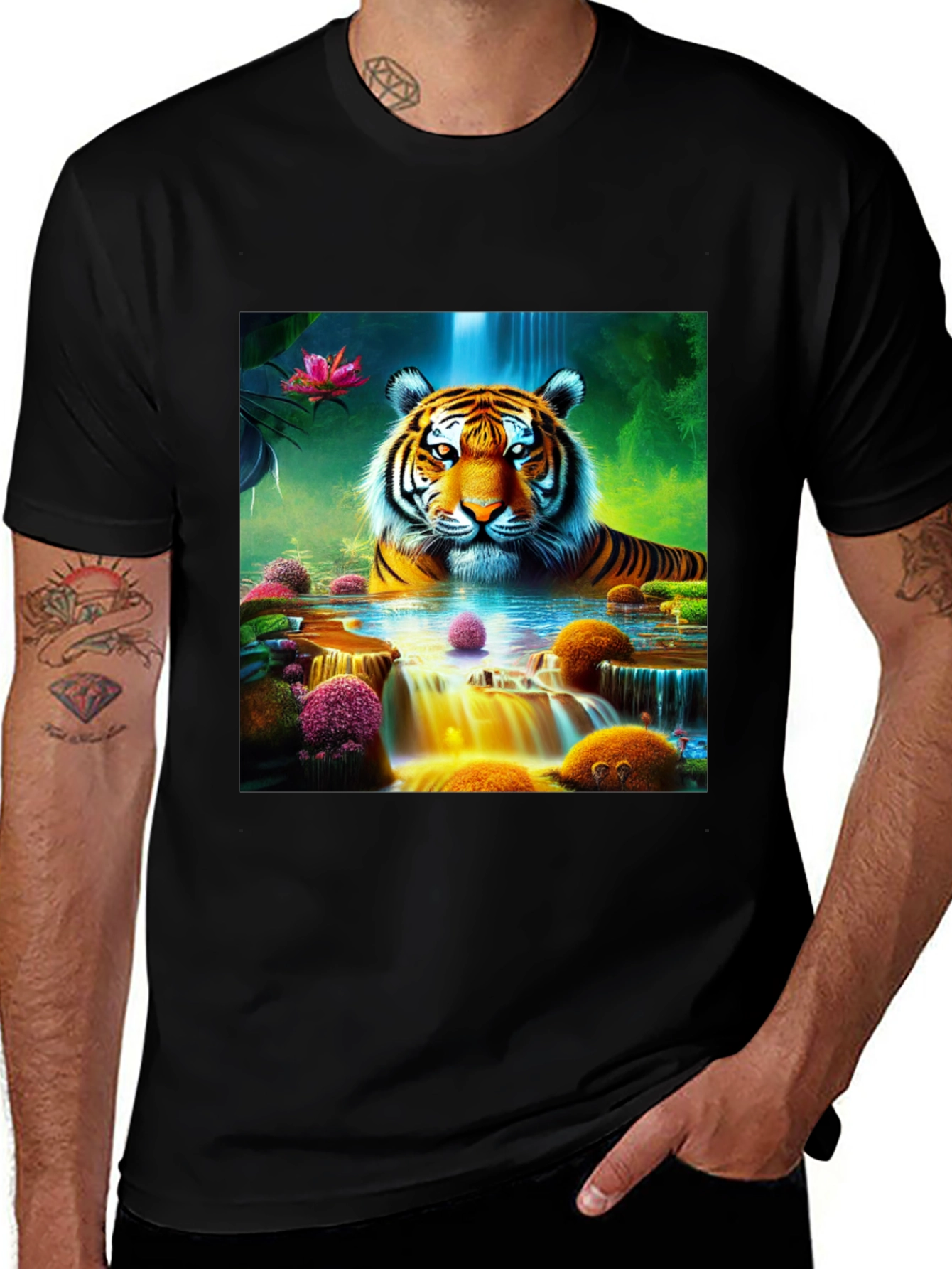 Variant 23 of Tiger Waterfall Graphic Tee