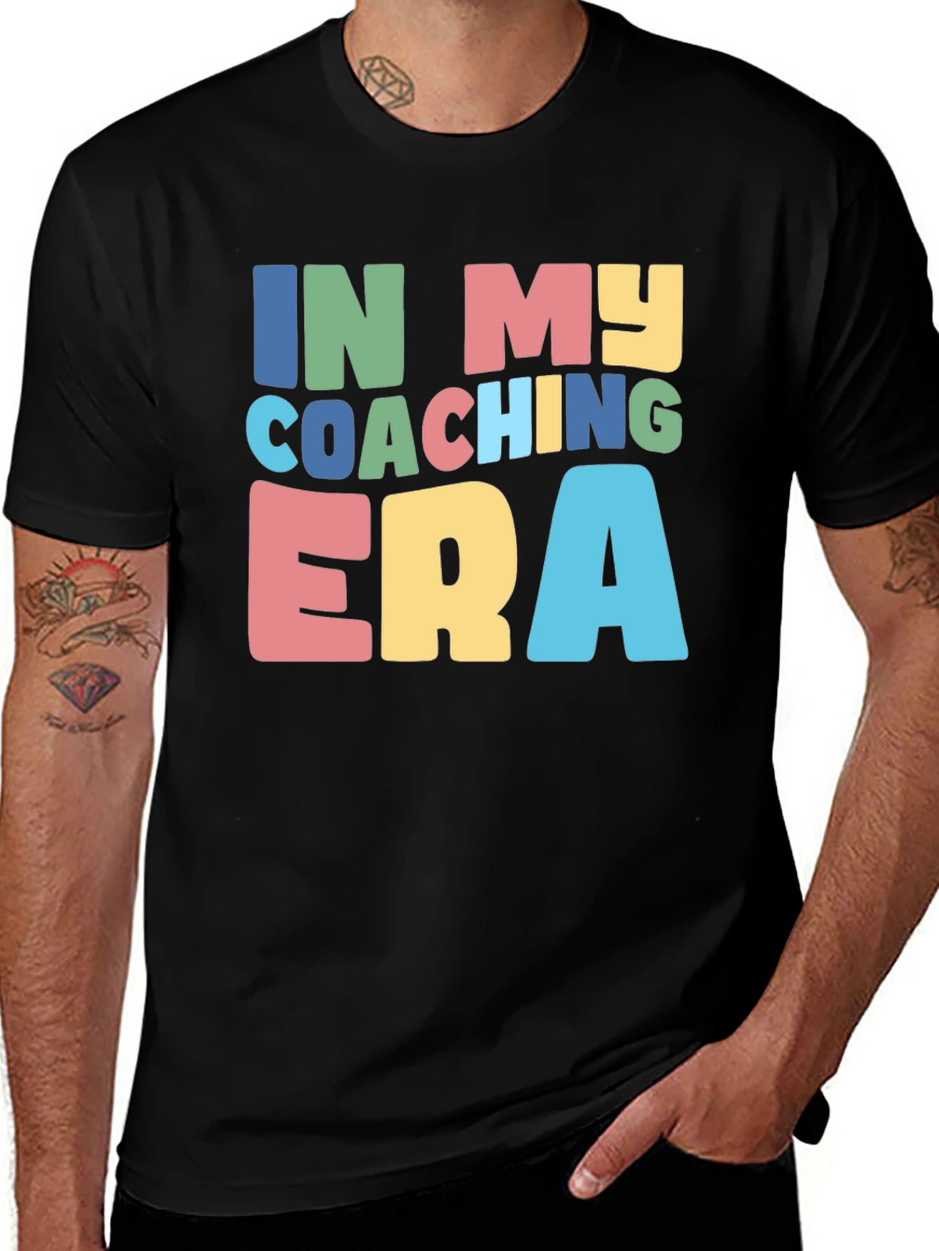 Variant 14 of In My Coaching Era T-Shirt: Fun Colorful Design