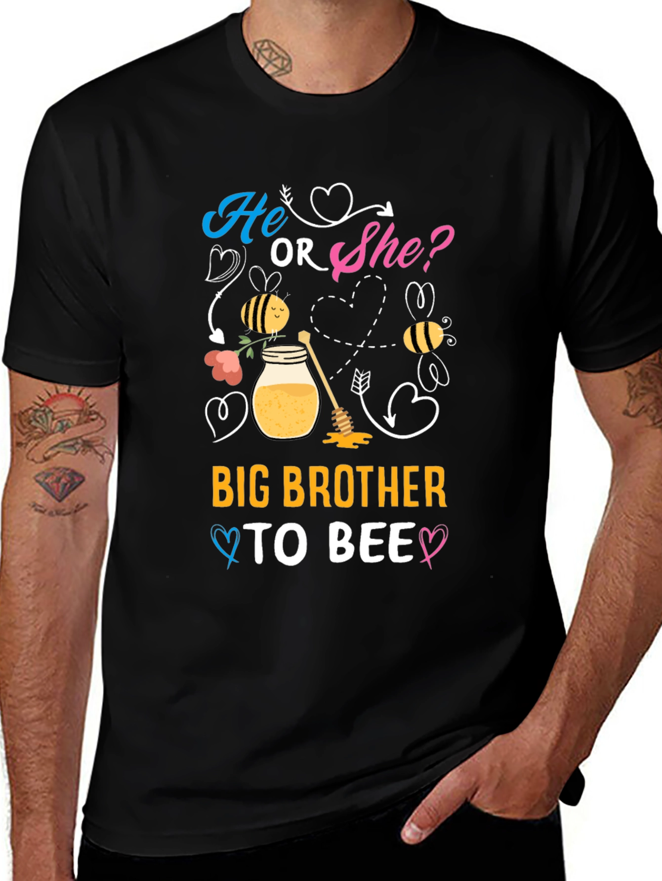 Big Brother to Bee Gender Reveal T-Shirt