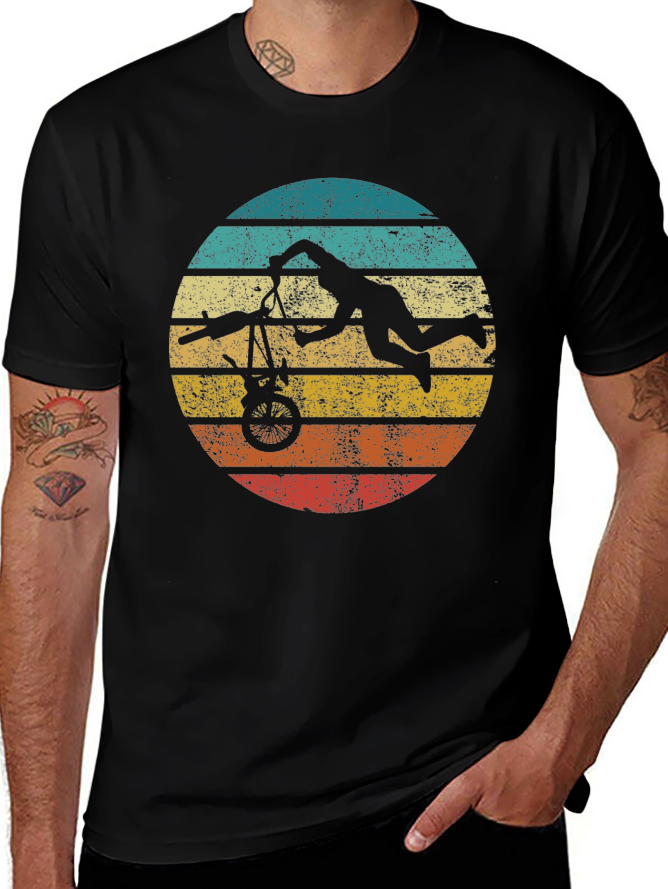 Variant 2 of Vintage BMX Stunt T-Shirt - Retro Style
