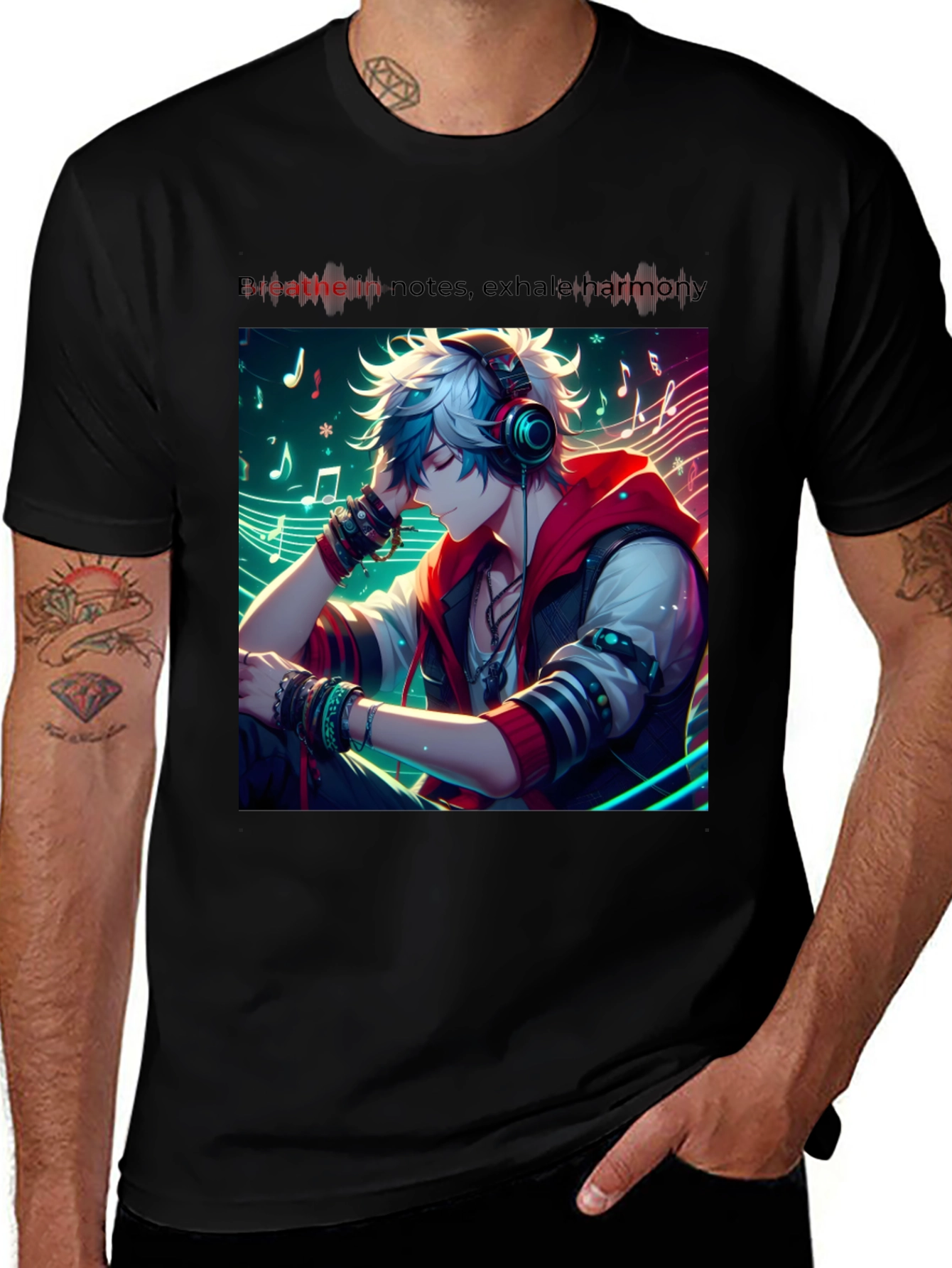 Variant 24 of Anime Music T-Shirt