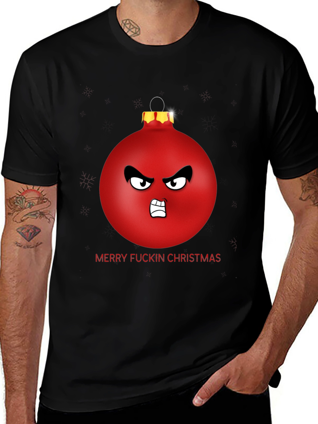 Angry Ornament Christmas T-Shirt