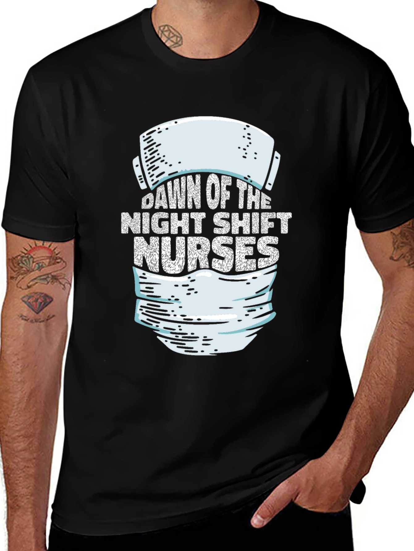 Variant 14 of Night Shift Nurses T-Shirt - Dawn of the Night