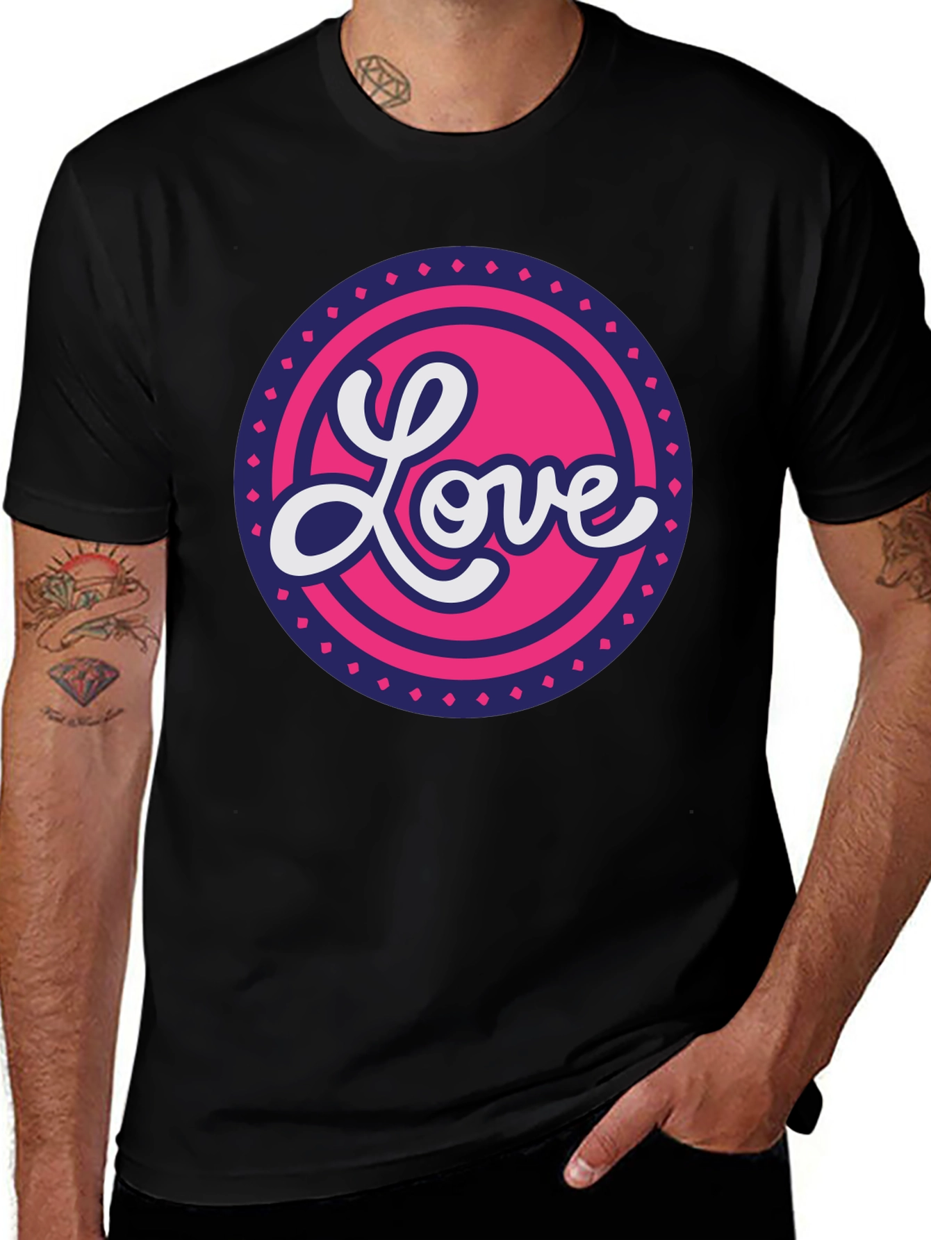 Love Graphic Print T-Shirt - Stylish Casual Wear