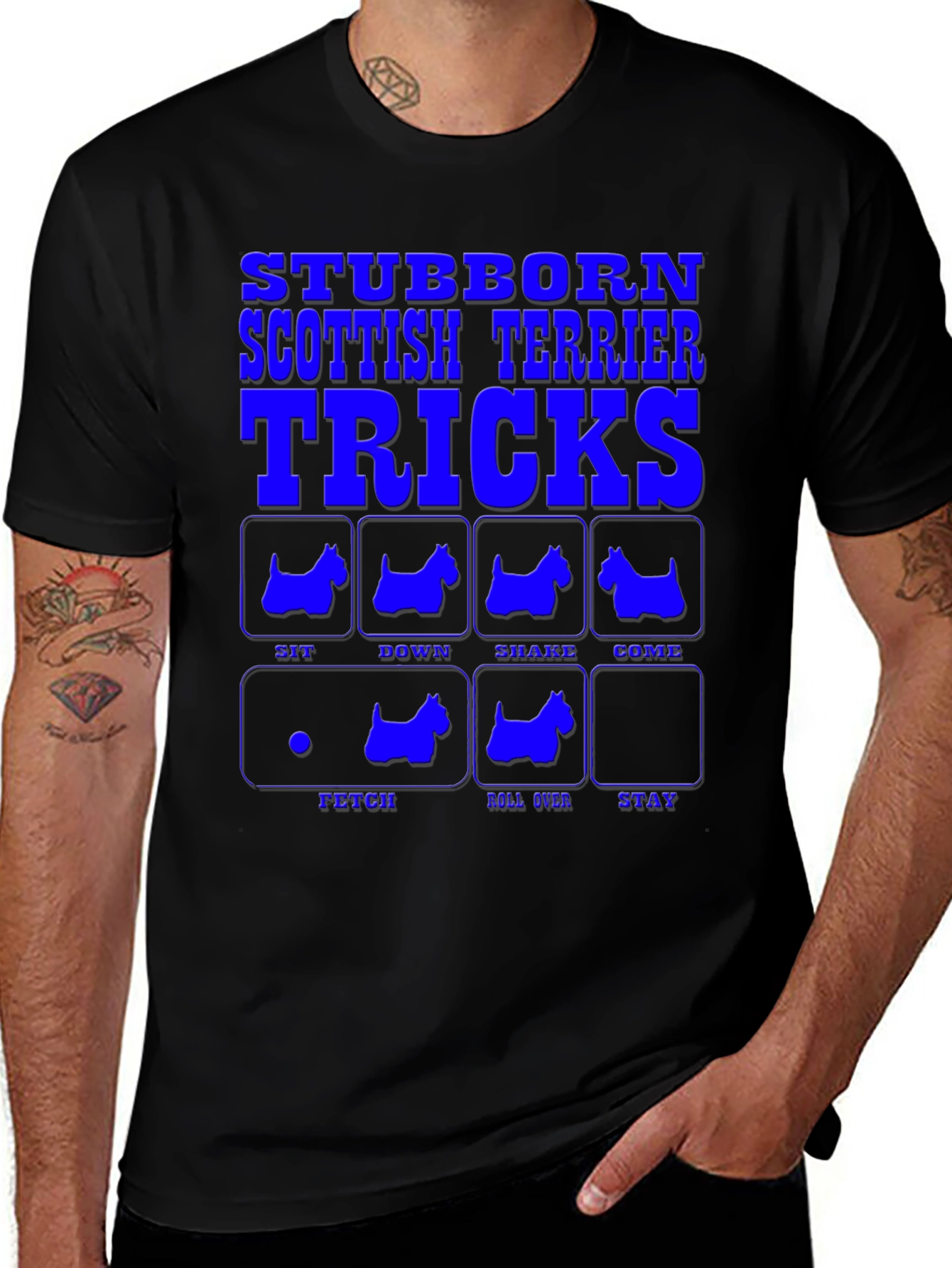 Stubborn Scottish Terrier Tricks T-Shirt