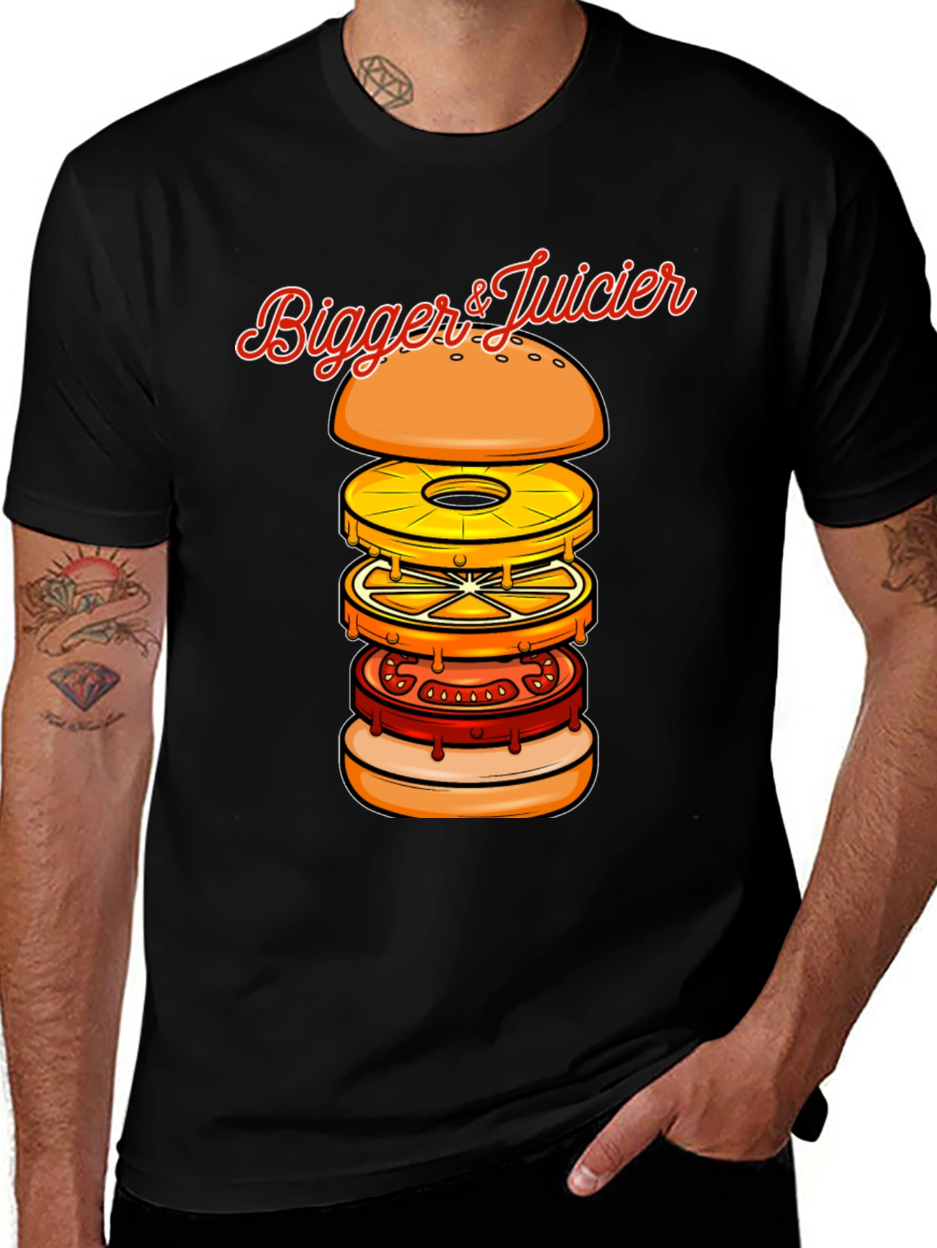Variant 4 of Bigger & Juicier Burger Graphic Tee