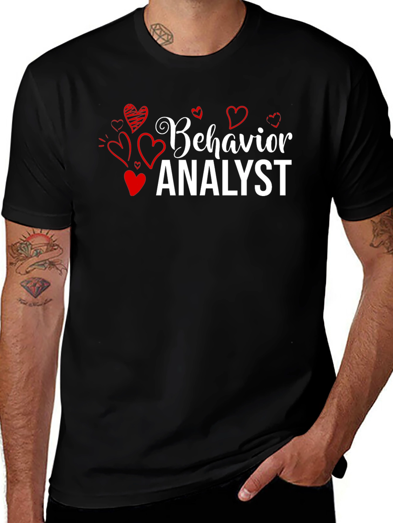 Behavior Analyst Heart Graphic T-Shirt