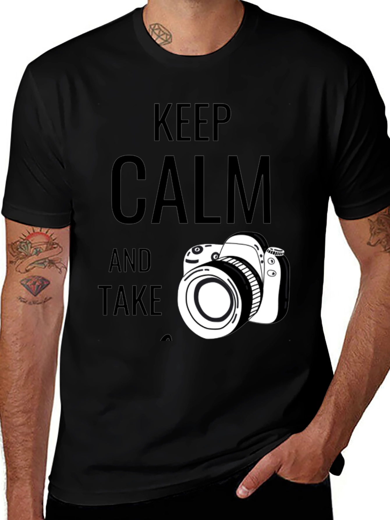 Variant 3 of Keep Calm Take Photos T-Shirt - Camera Graphic Tee