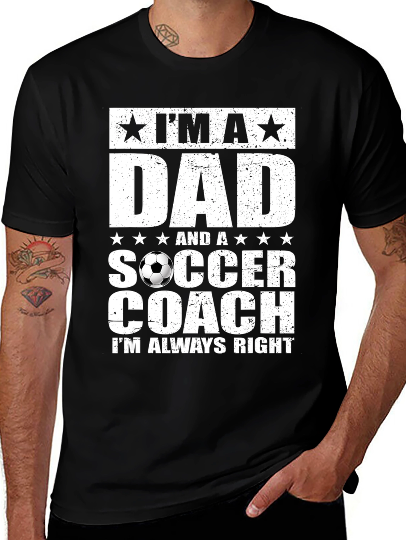Variant 10 of I'm a Dad and a Soccer Coach T-Shirt