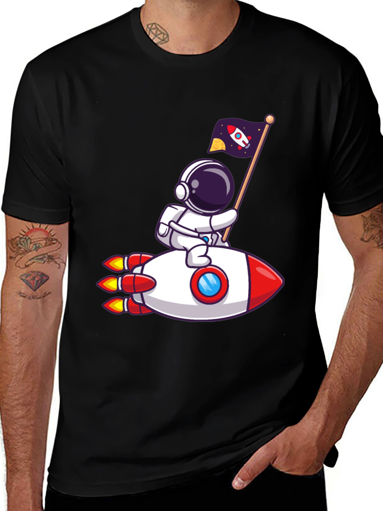 Variant 26 of Astronaut Rocket T-Shirt - Space Adventure!