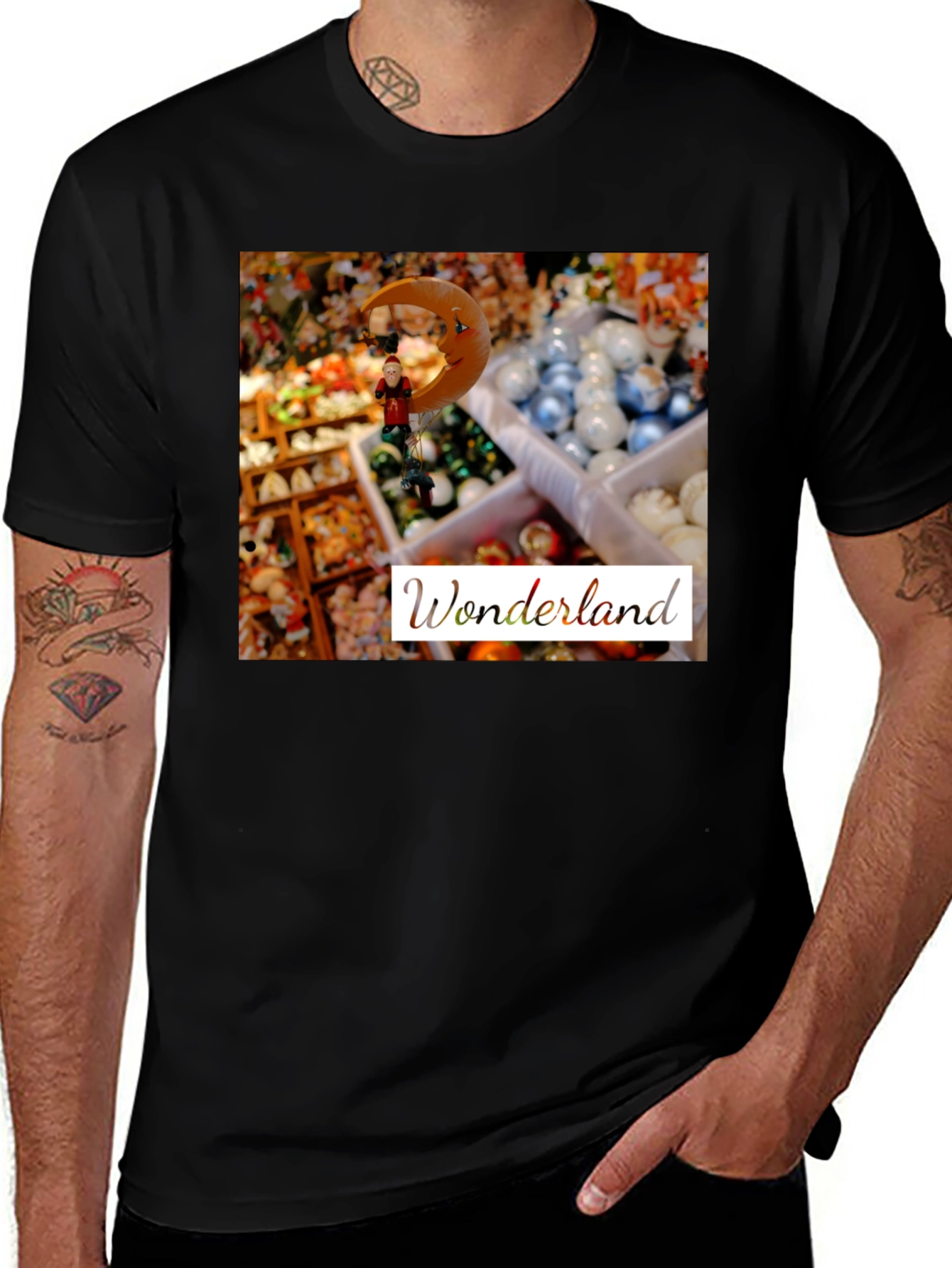 Variant 6 of Wonderland Graphic Tee - Unique Festive Design