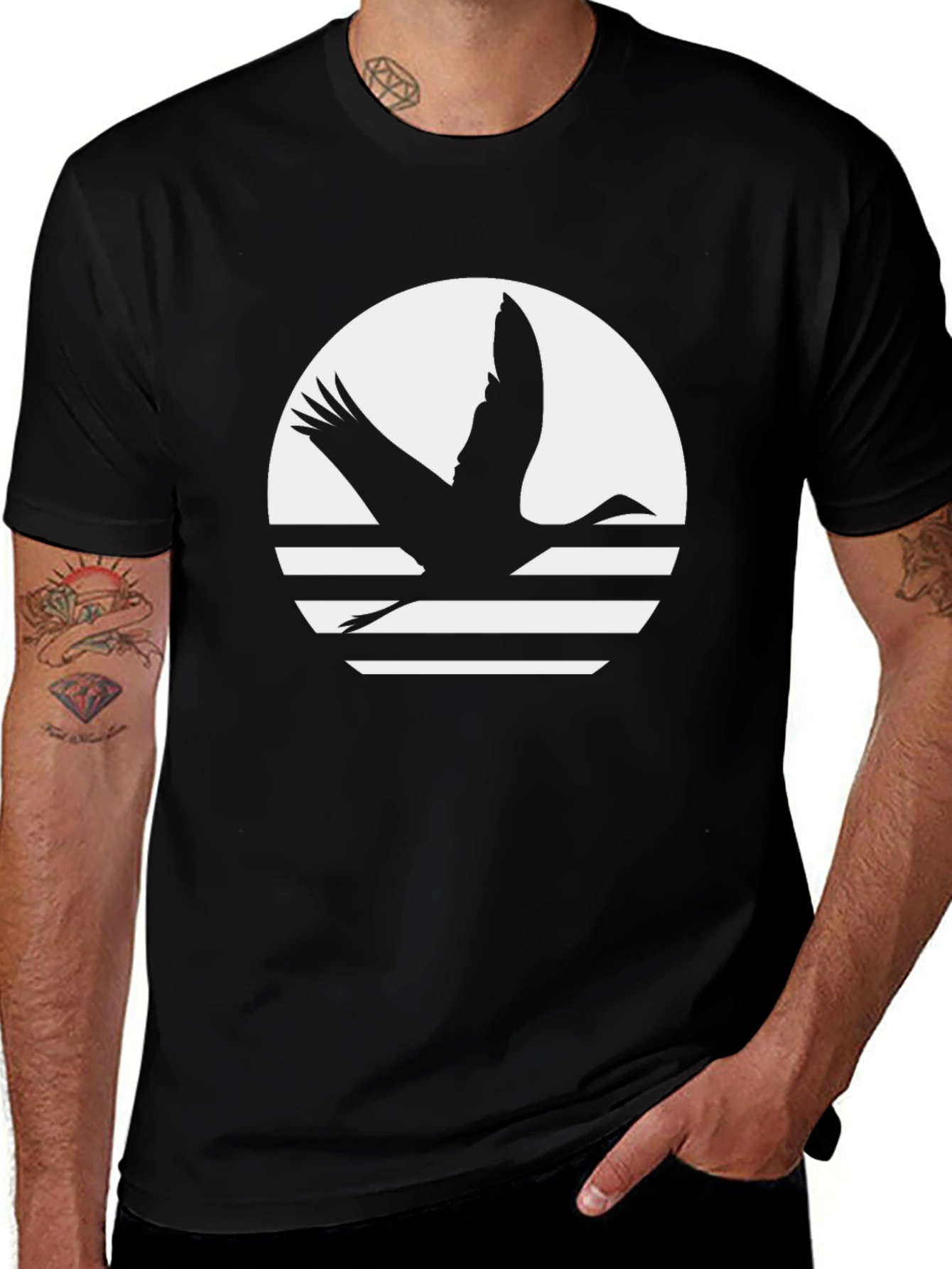 Crane Silhouette T-Shirt