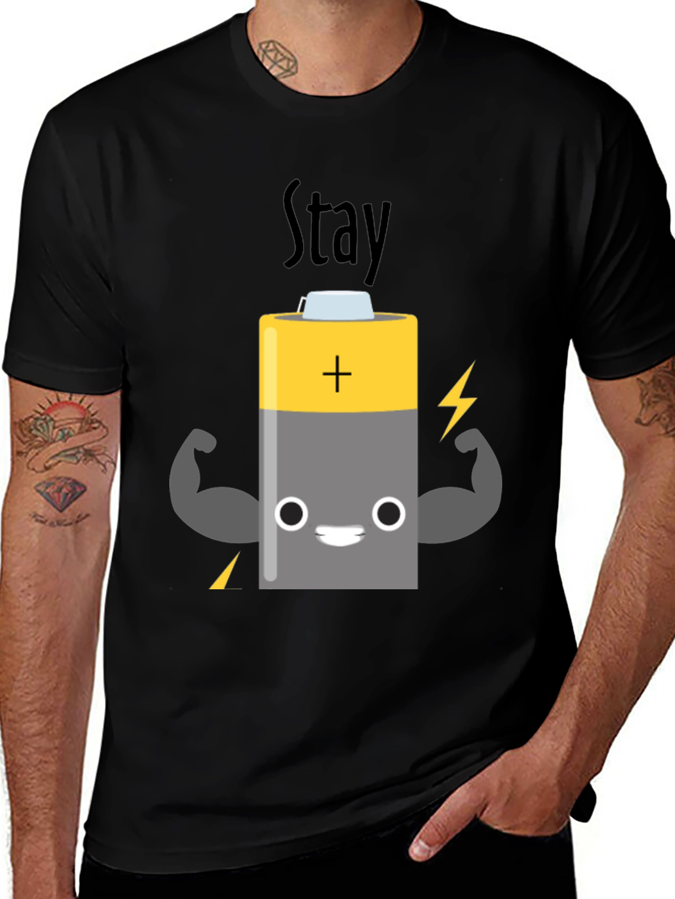 Variant 19 of Stay Charged T-Shirt - Power Up Your Style
