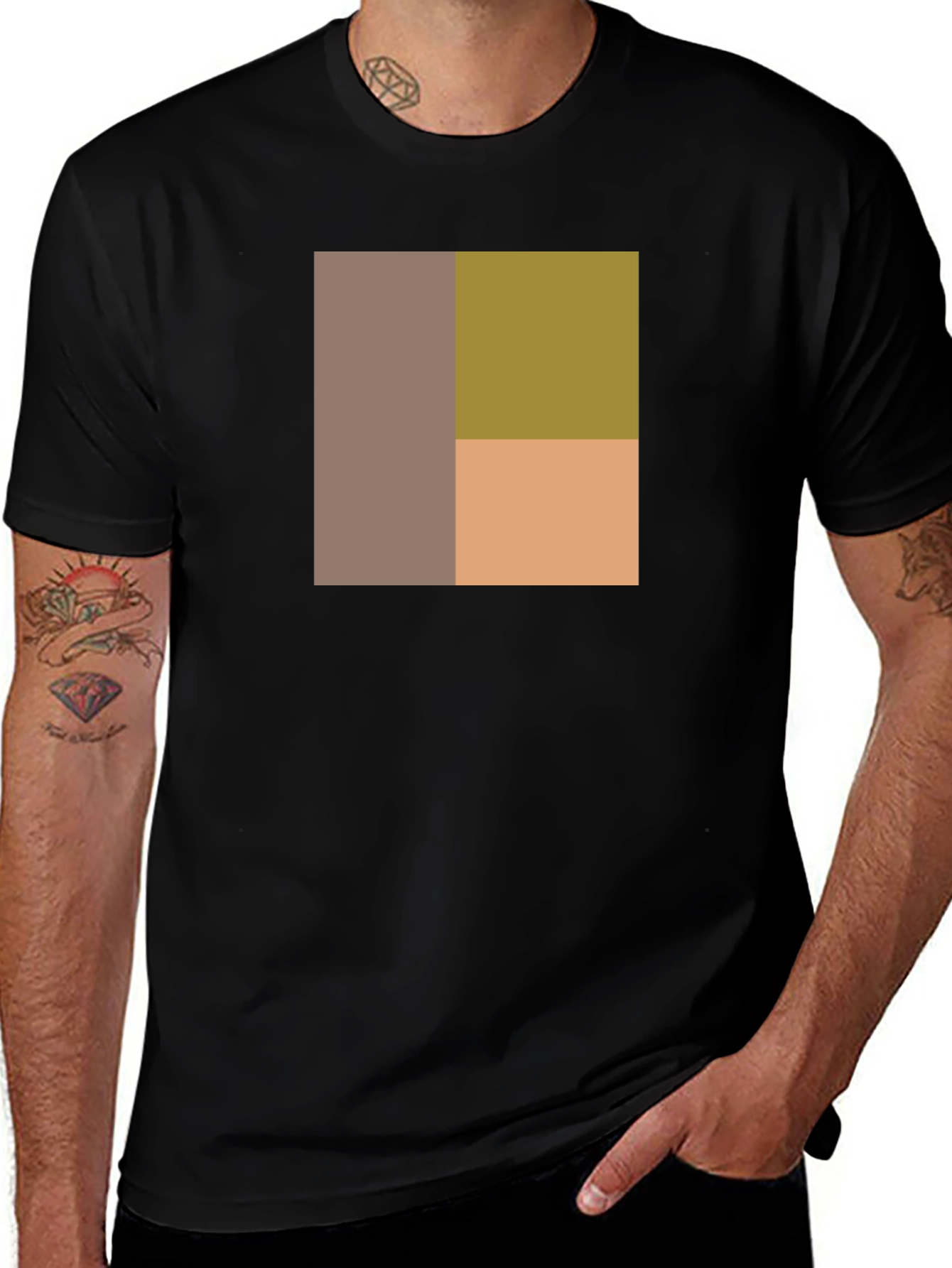 Variant 22 of Modern Color Block Tee - Stylish & Unique