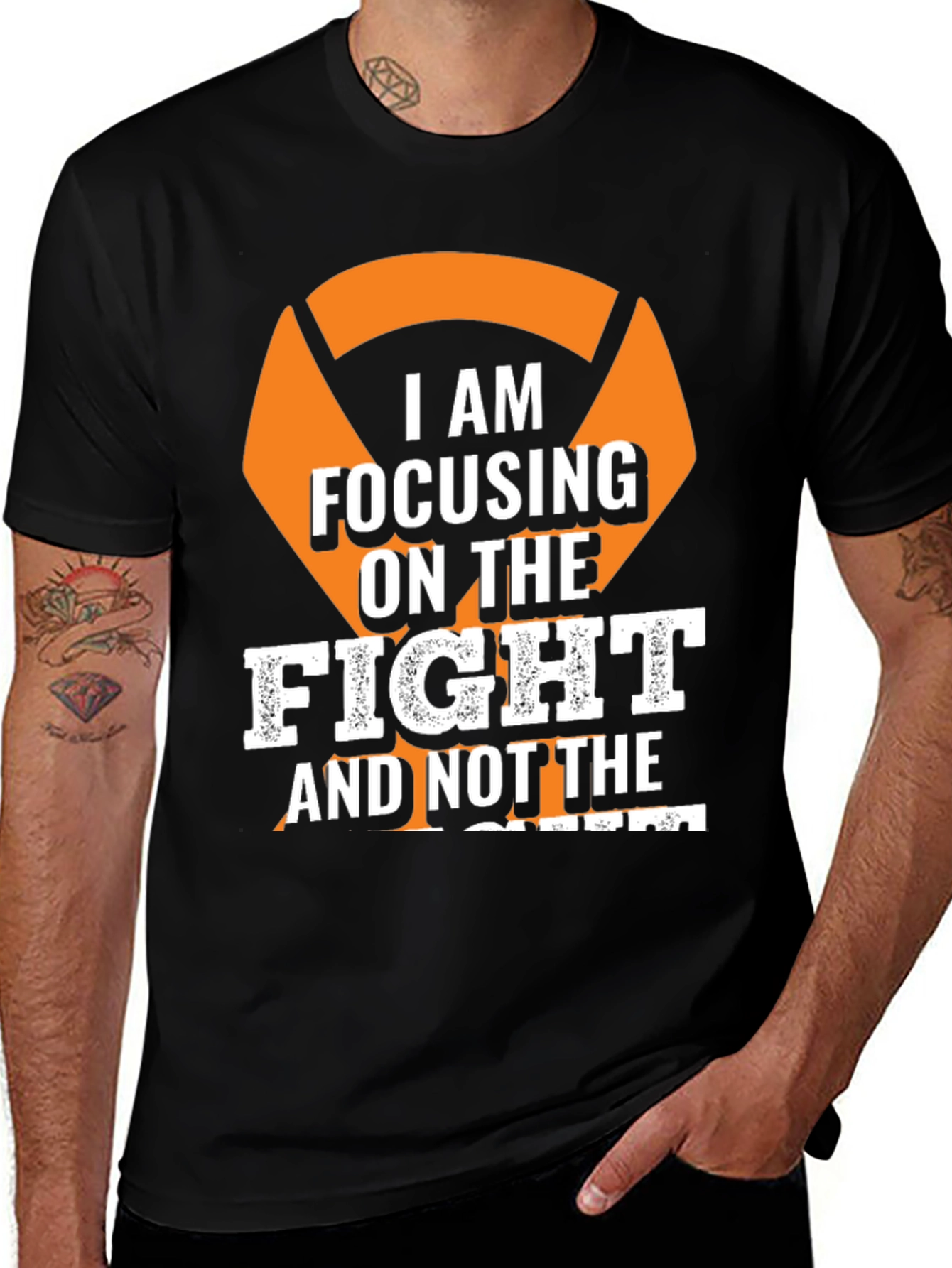 Variant 15 of Focus on The Fight T-Shirt - Motivational Tee