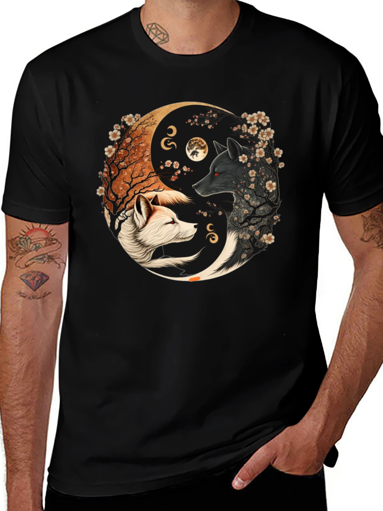 Yin Yang Wolves T-Shirt