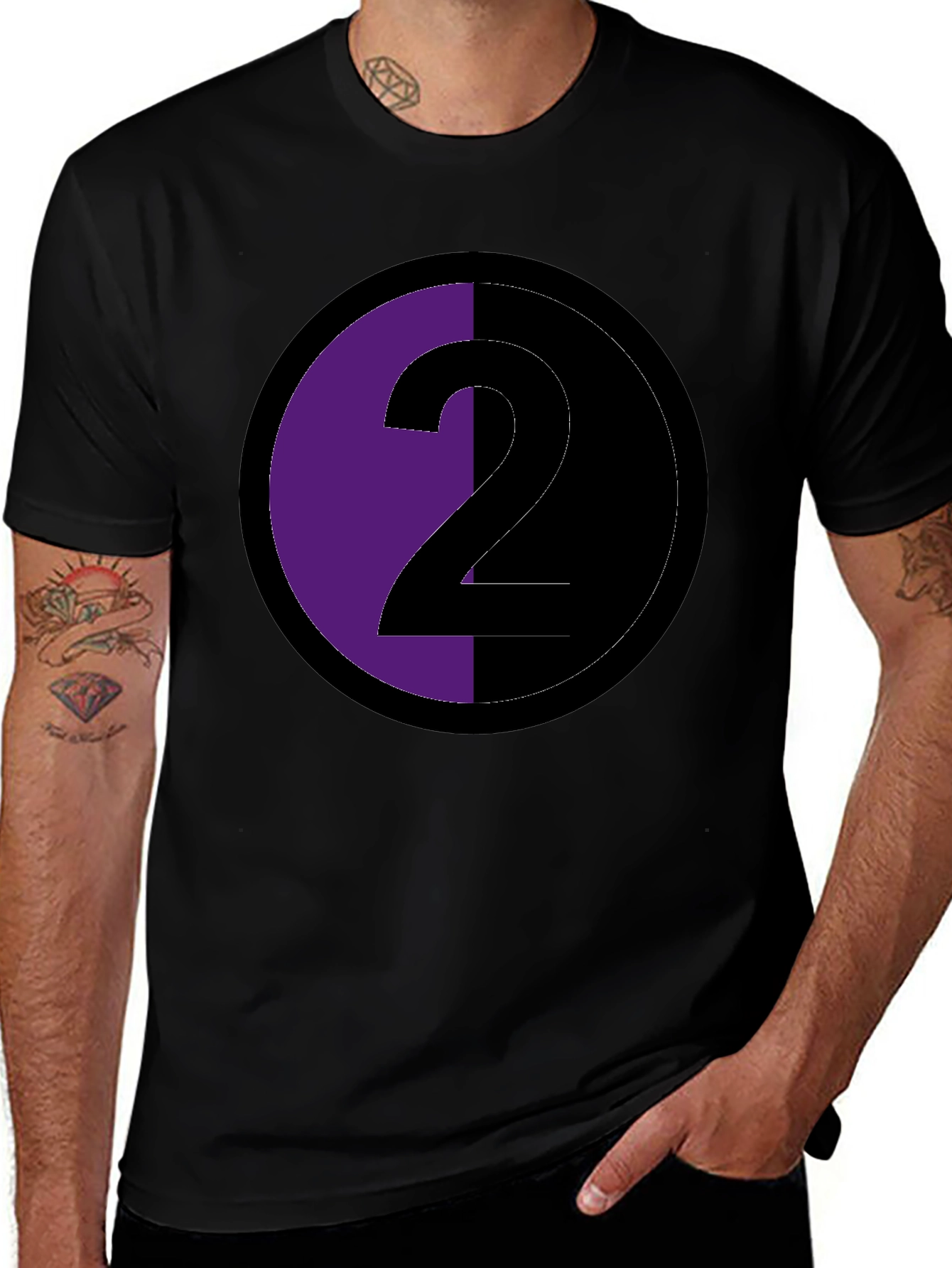 Modern Number Two Graphic T-Shirt