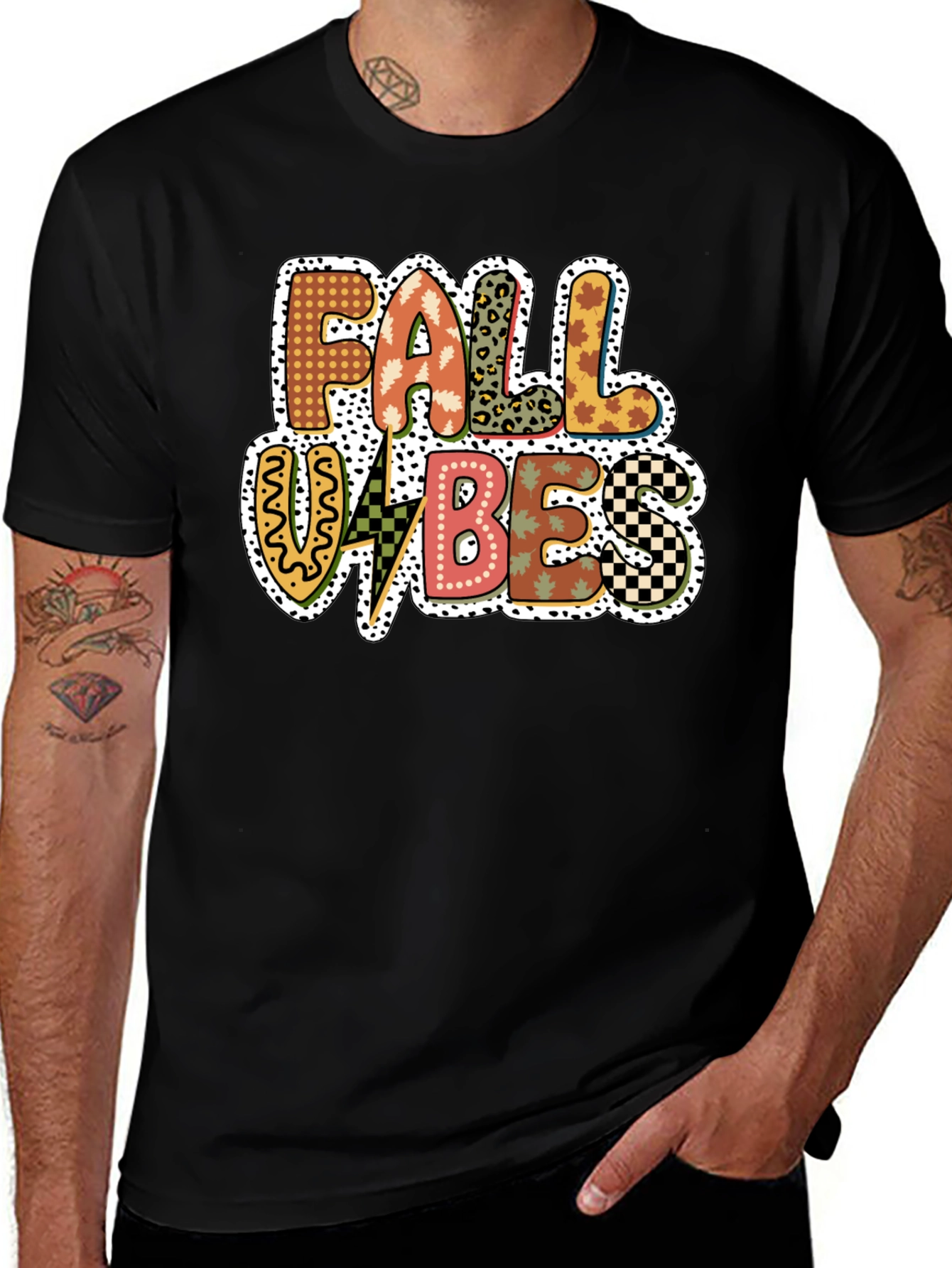 Fall Vibes Graphic Tee - Trendy Autumn Design