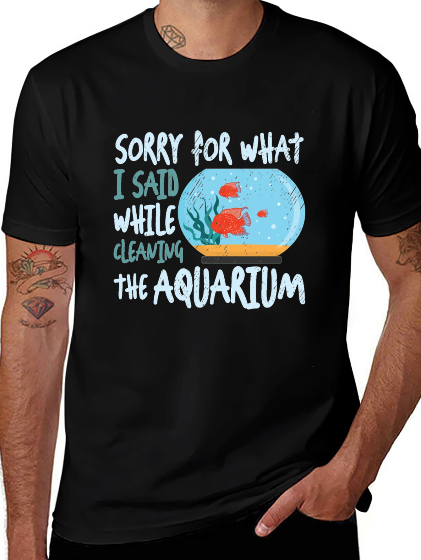 Variant 20 of Funny Aquarium Cleaning T-Shirt