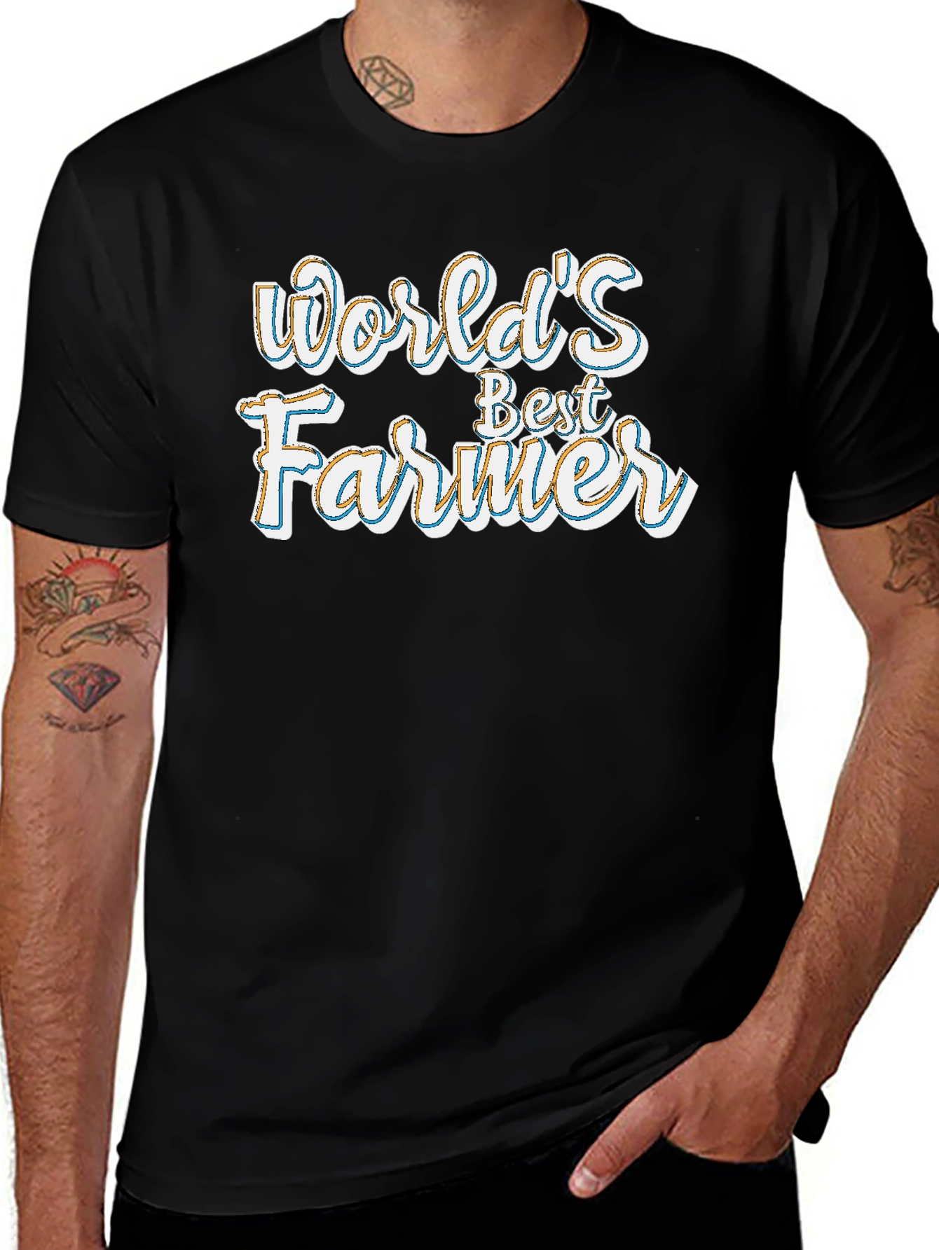 Variant 3 of World's Best Farmer Graphic T-Shirt
