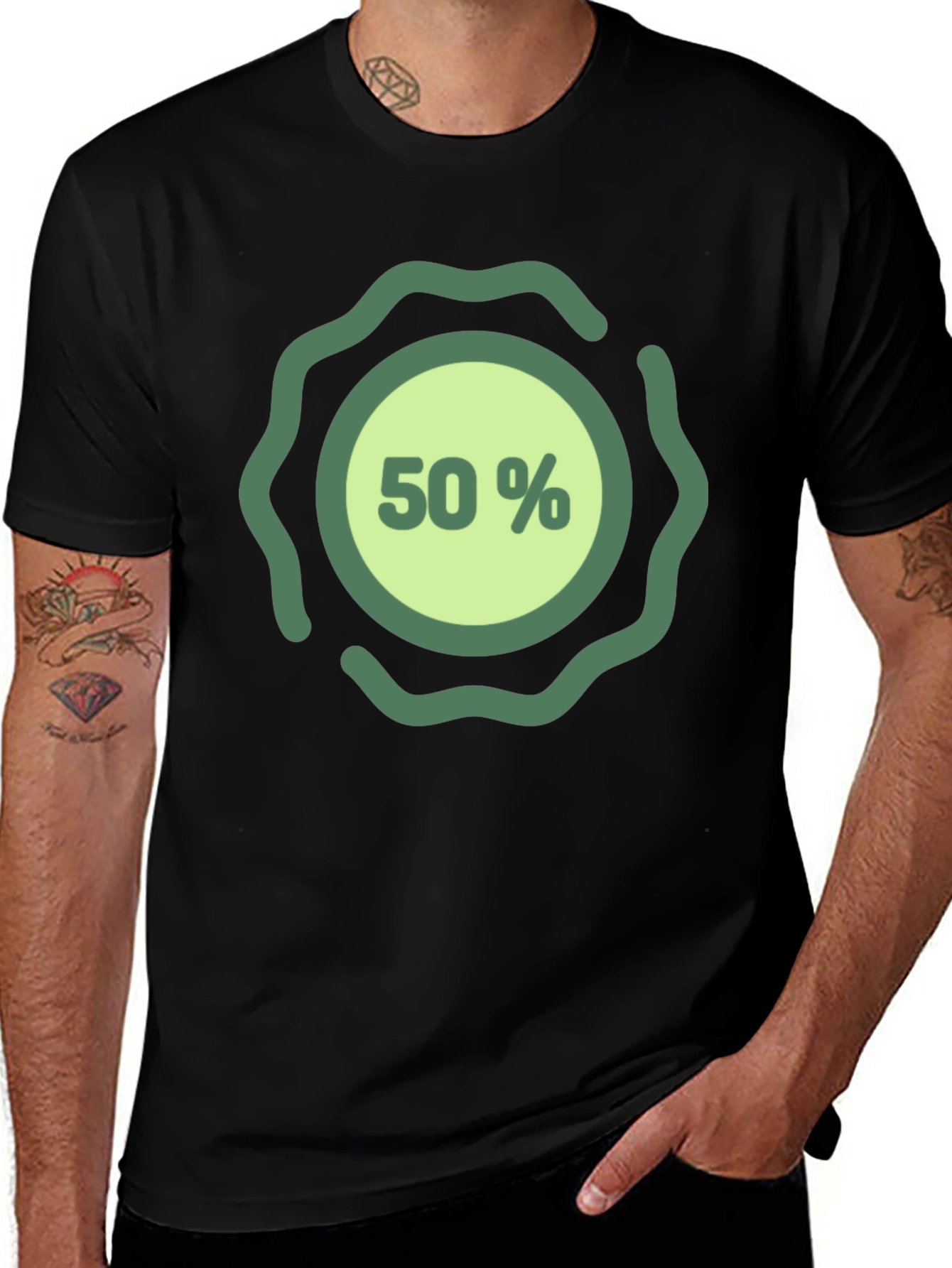 Variant 21 of 50% Off Black T-Shirt