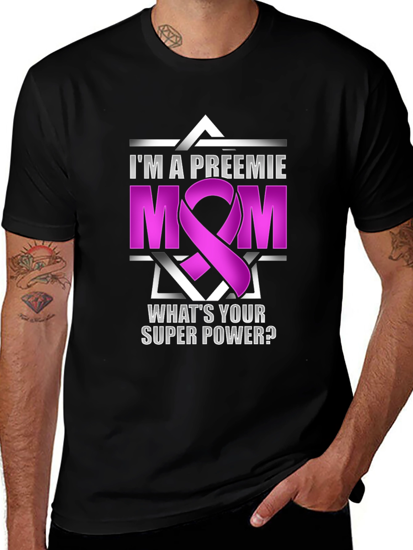 Variant 25 of Preemie Mom Superpower T-Shirt