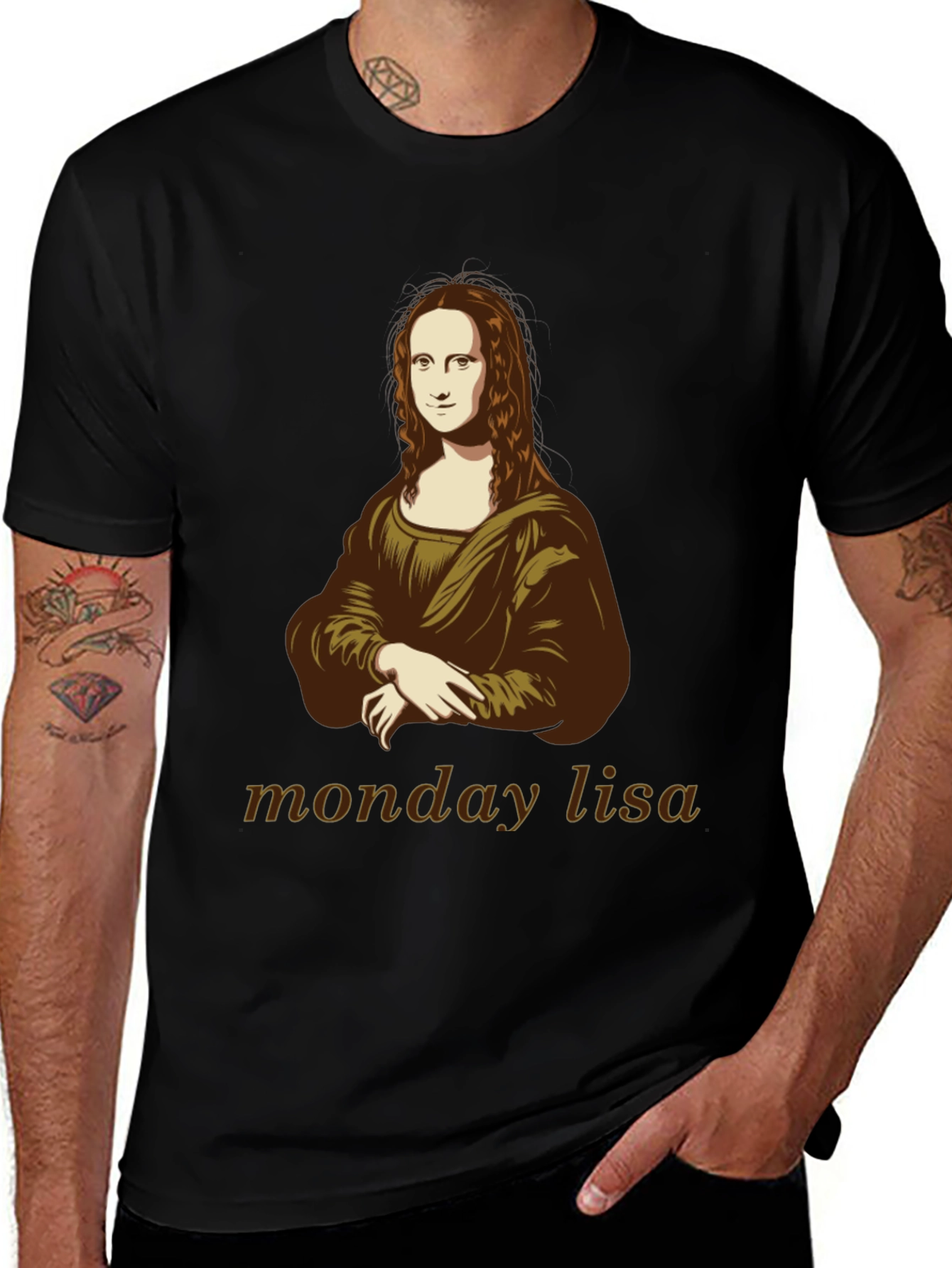 Monday Lisa T-Shirt - Iconic Art Tee