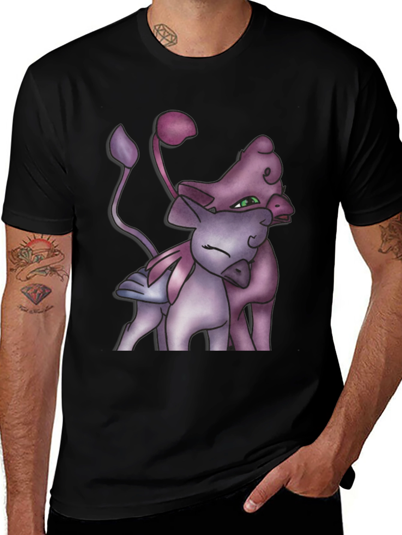 Variant 28 of Unique Graphic Tee - Fantasy Creatures Design