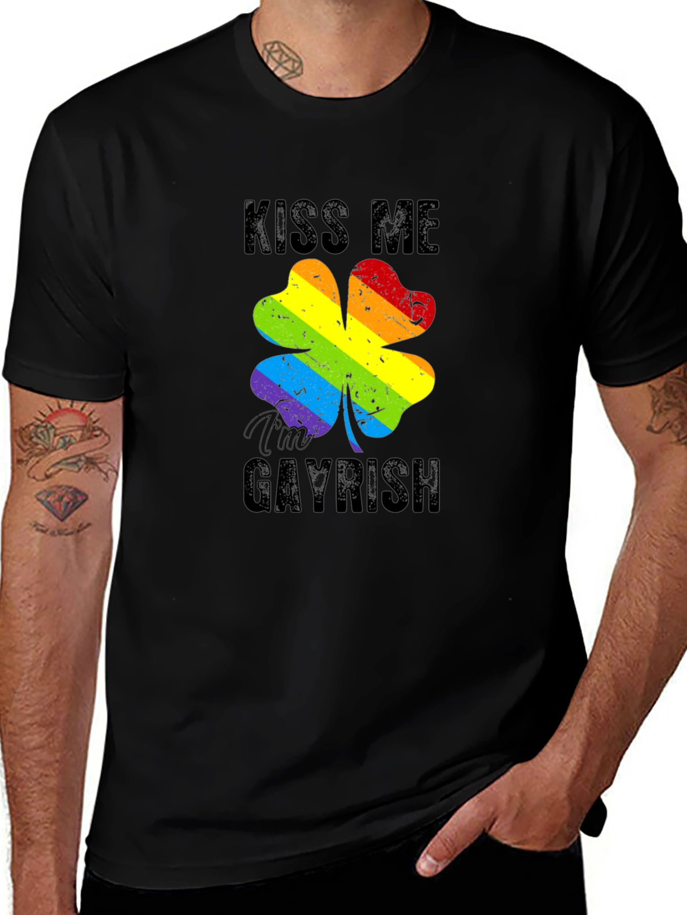 Kiss Me I'm Gayrish St. Patrick's Day T-Shirt