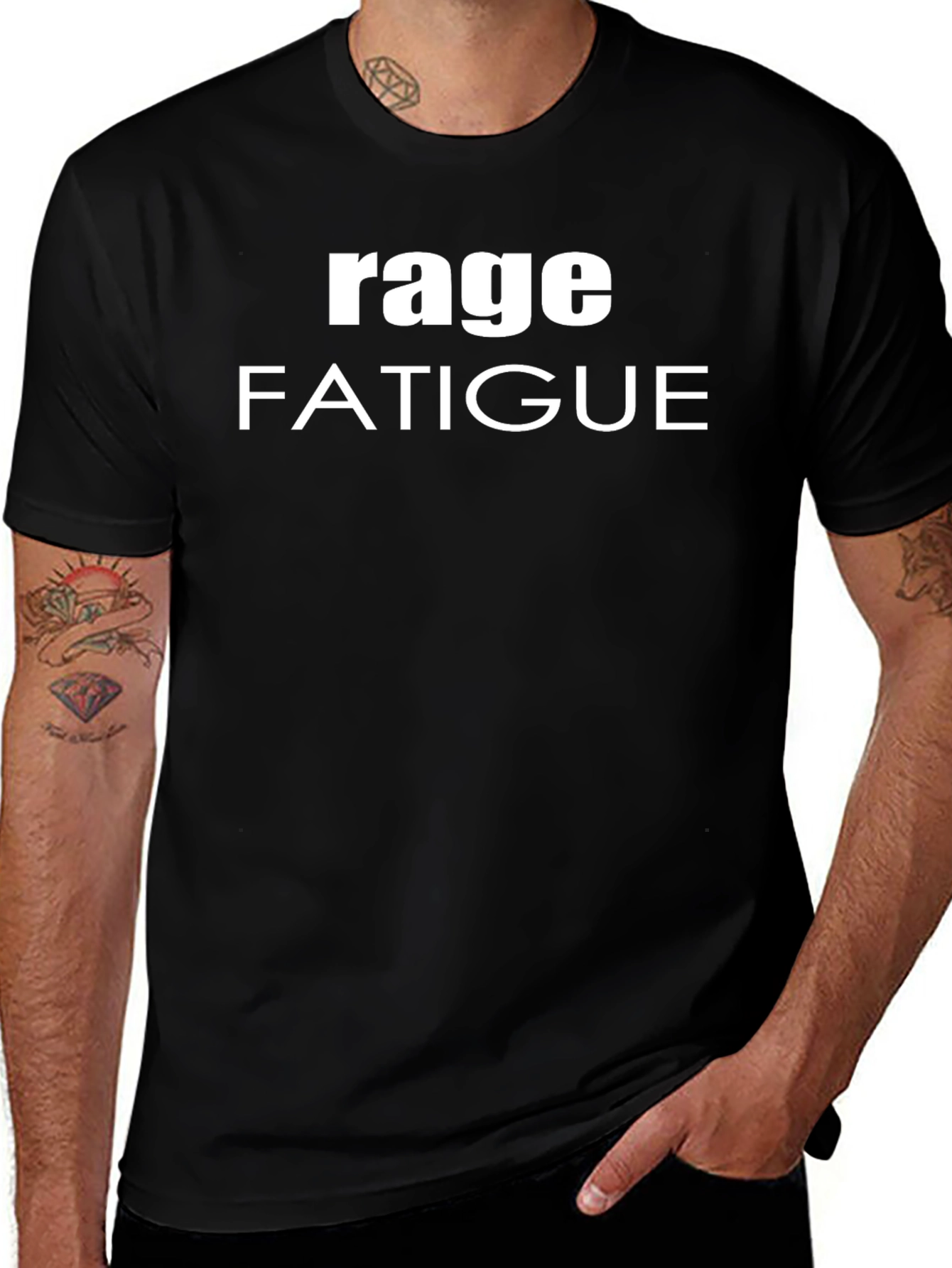 Variant 8 of Rage Fatigue Graphic T-Shirt - Casual Cotton Tee