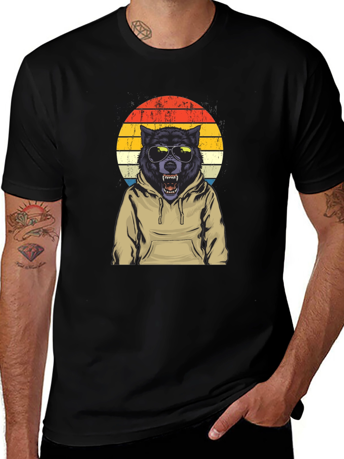 Variant 13 of Cool Wolf Hoodie T-Shirt