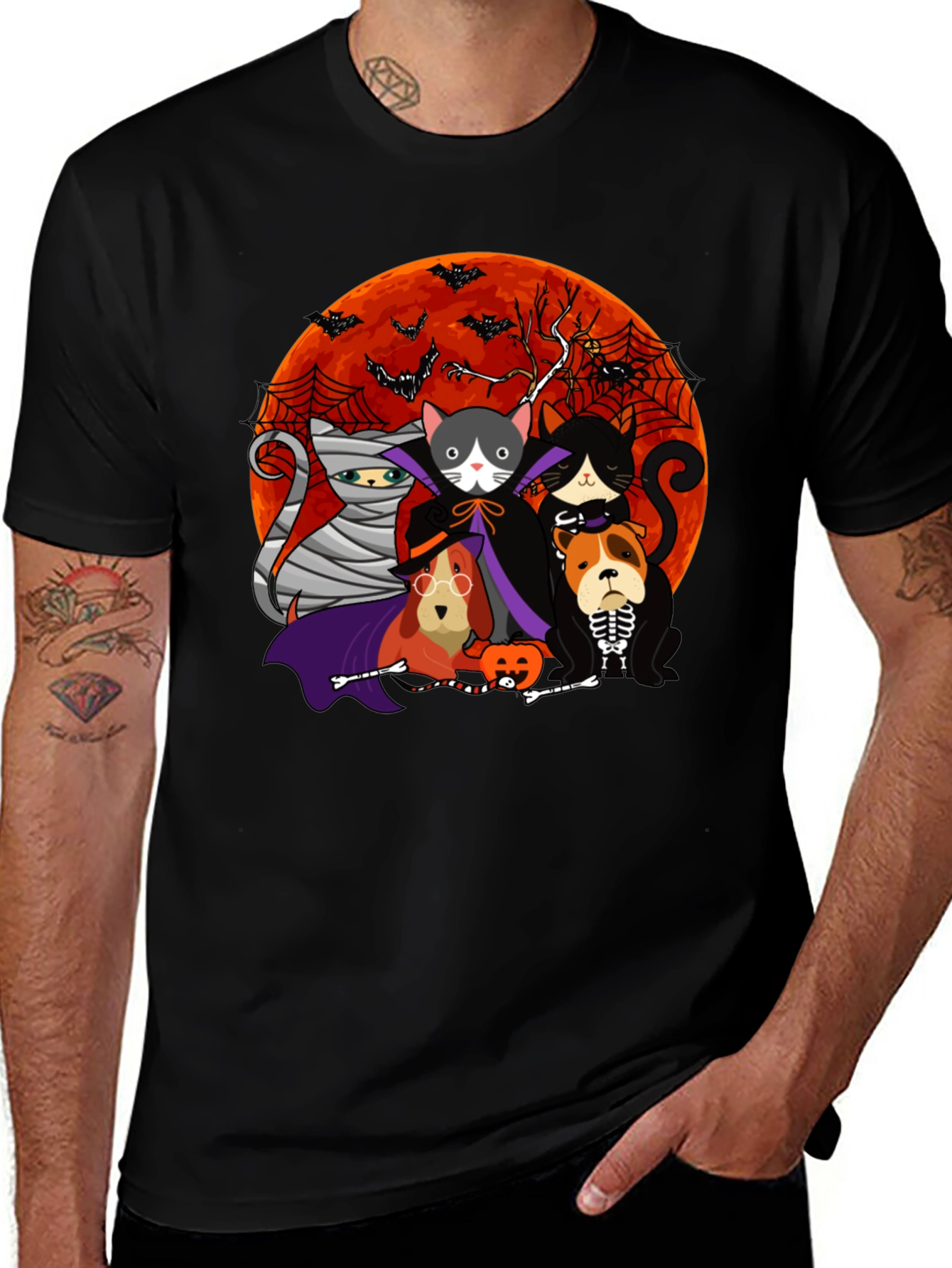 Variant 26 of Halloween Pets Graphic T-Shirt