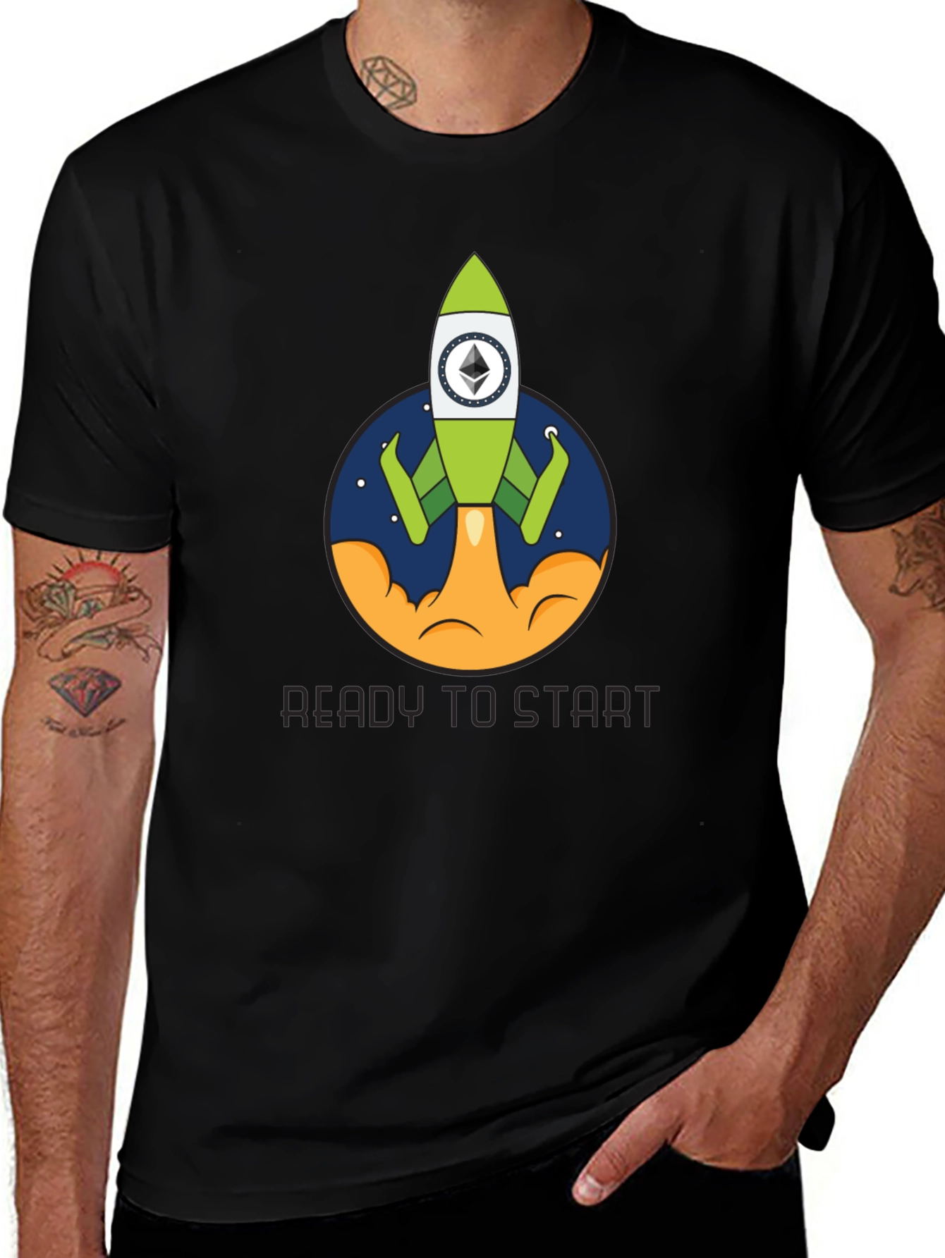 Ethereum Rocket Launch T-Shirt - Ready to Start