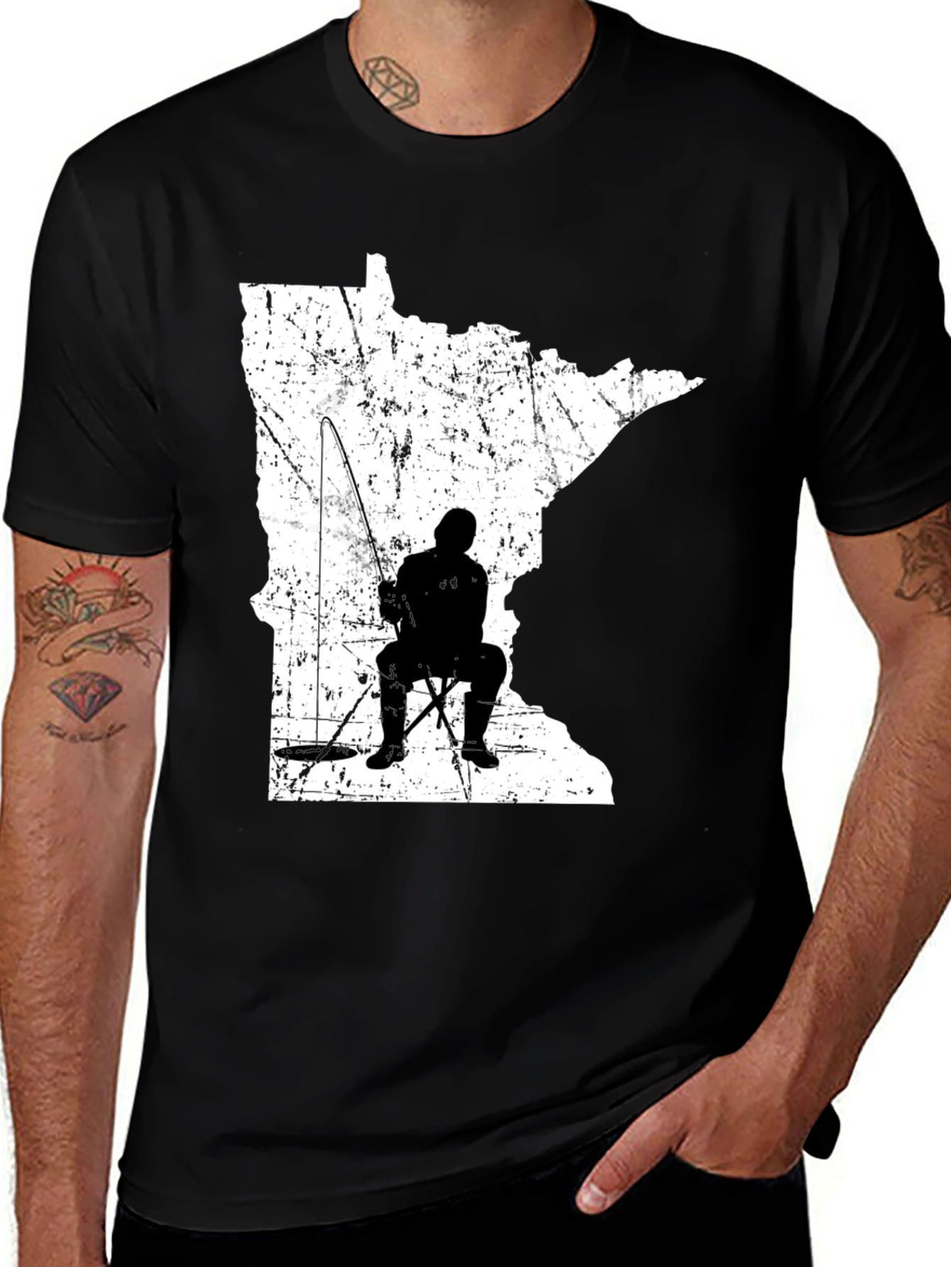 Variant 5 of Minnesota Ice Fishing T-Shirt