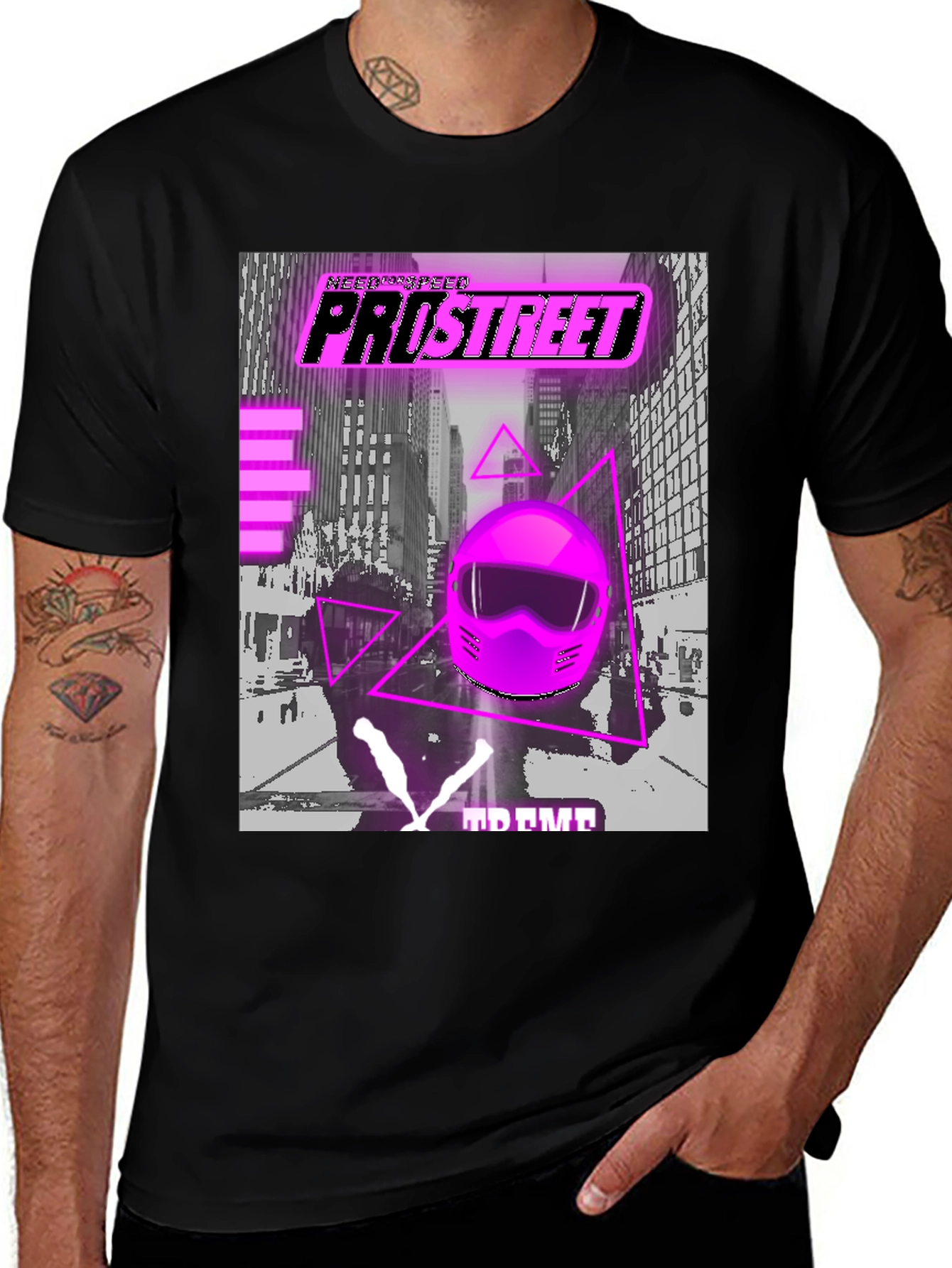 Pro Street Graphic Tee - Retro Racing Design