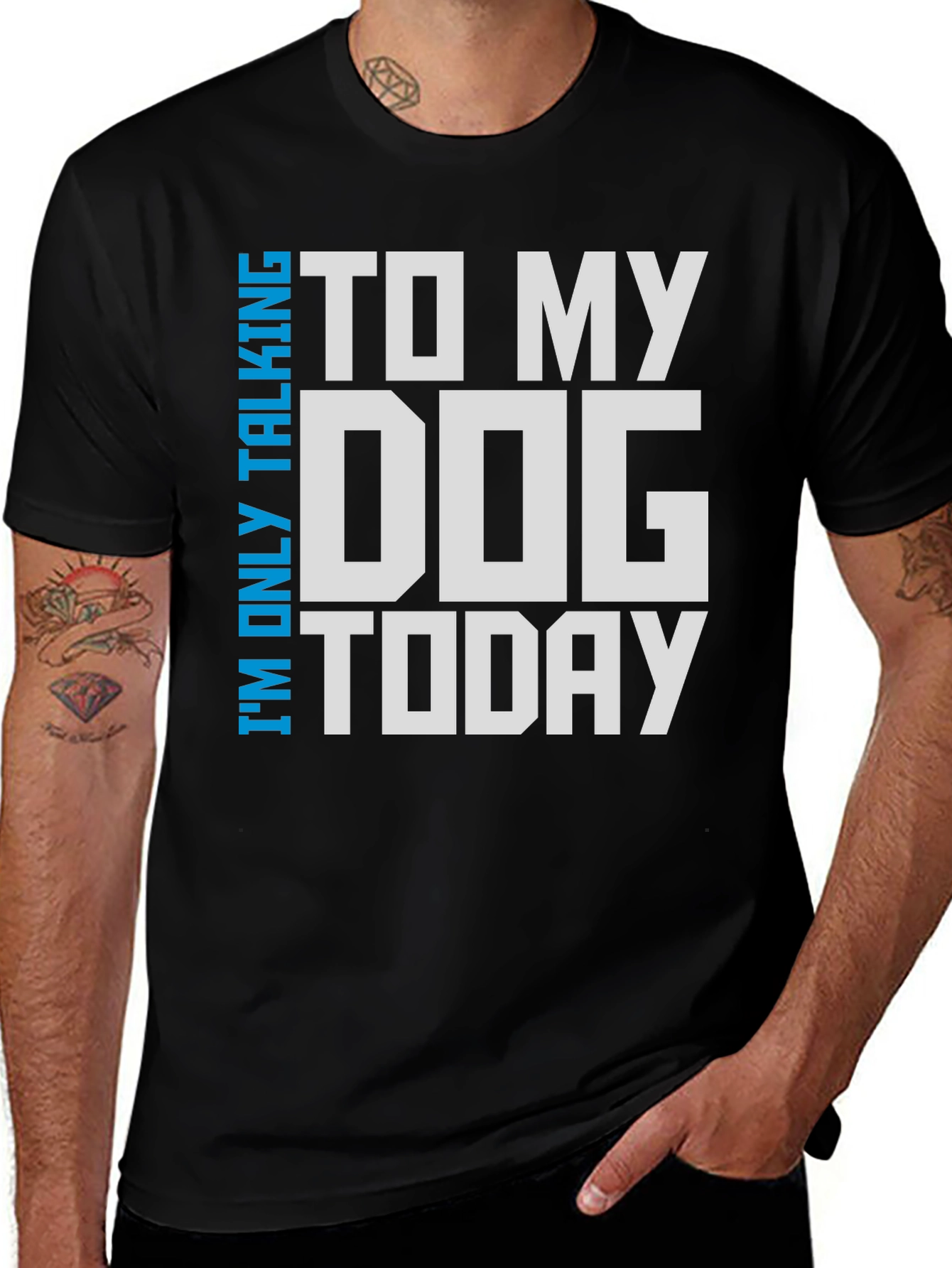 Variant 13 of Dog Lover Tee: I'm Only Talking To My Dog Today T-Shirt