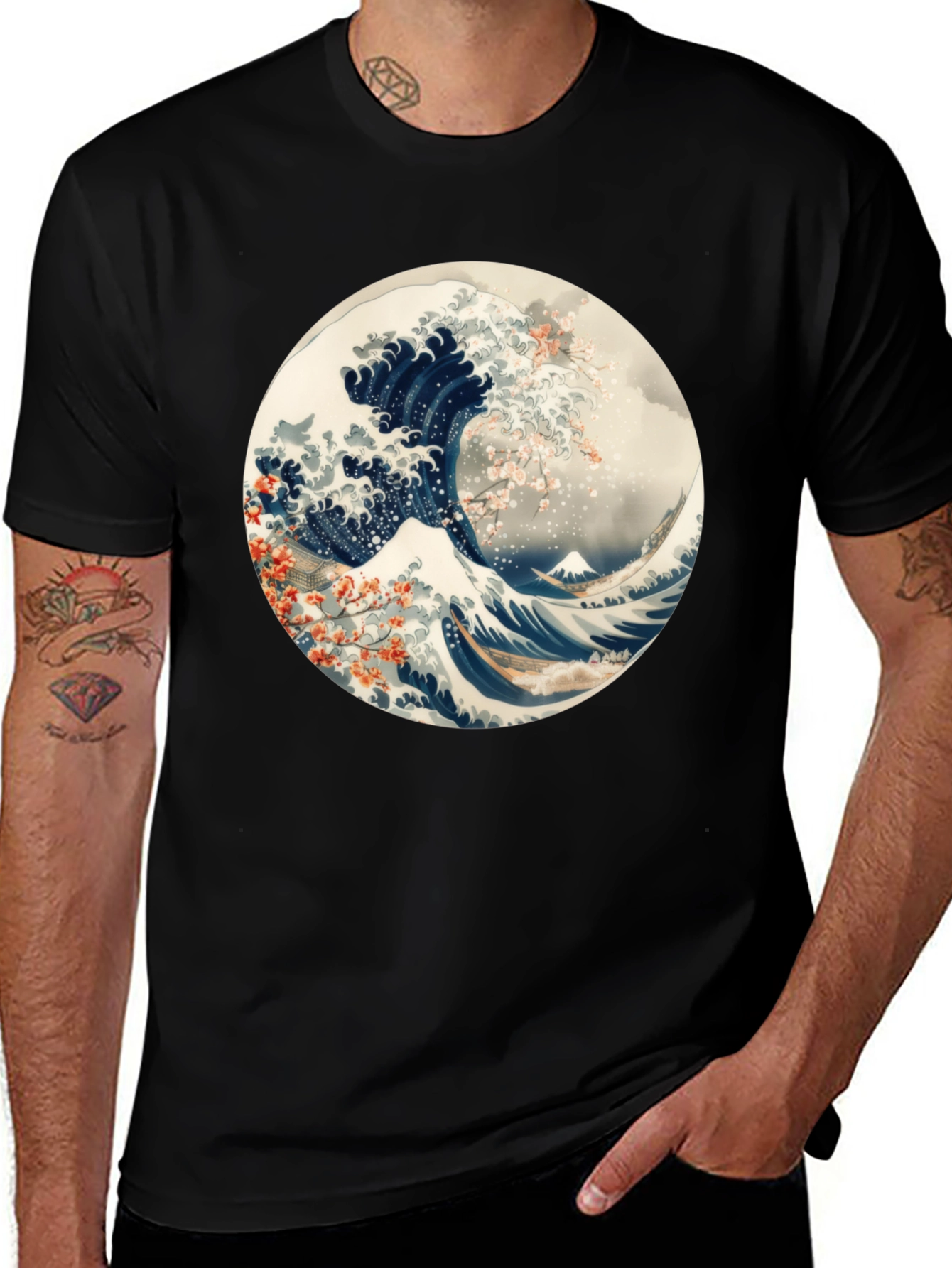 Variant 28 of Great Wave Graphic Tee