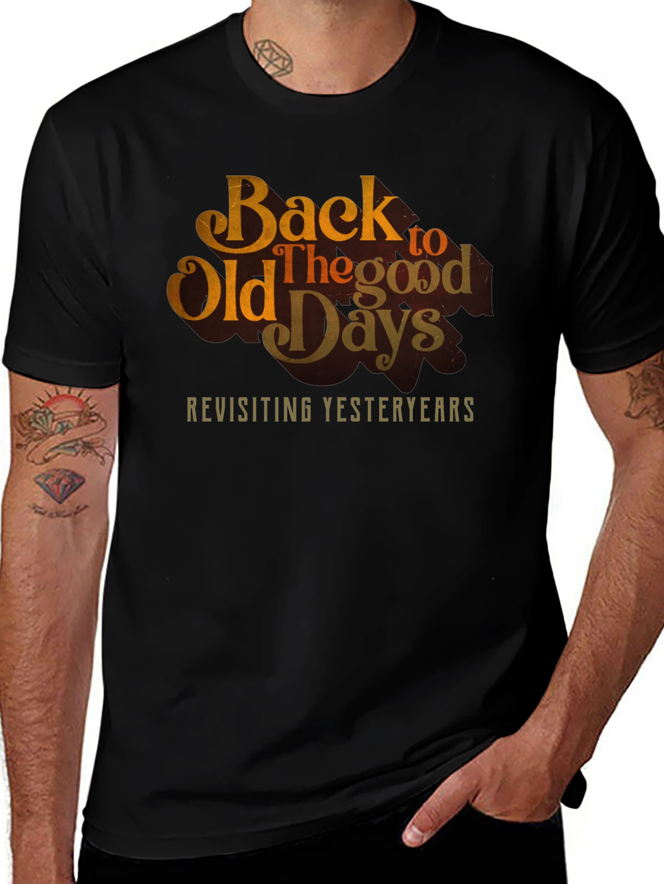 Variant 13 of Back to Old Days Retro Graphic Tee