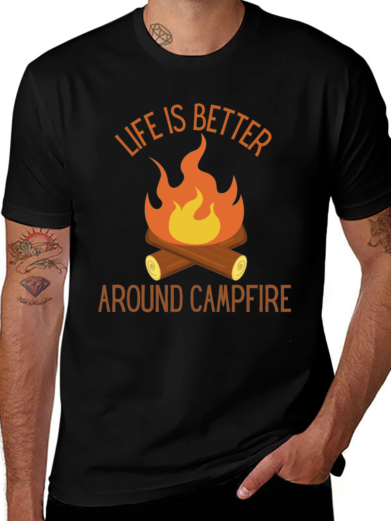 Variant 21 of Life Is Better Around Campfire Graphic Tee